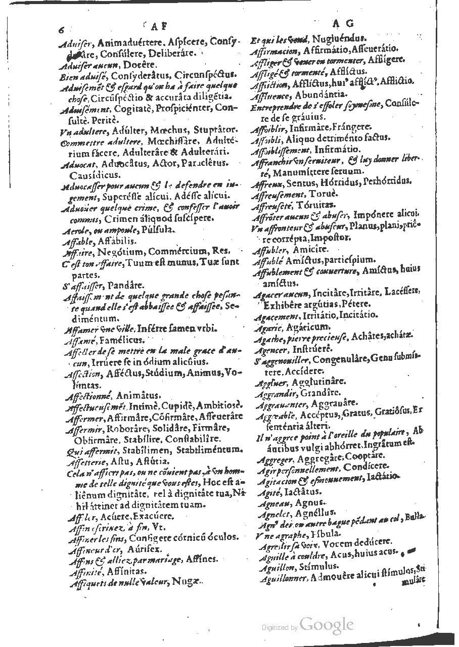 1564 - Henri Hylaire et Louis Cloquemin - Trésor des mots et traits français - BSB Munich