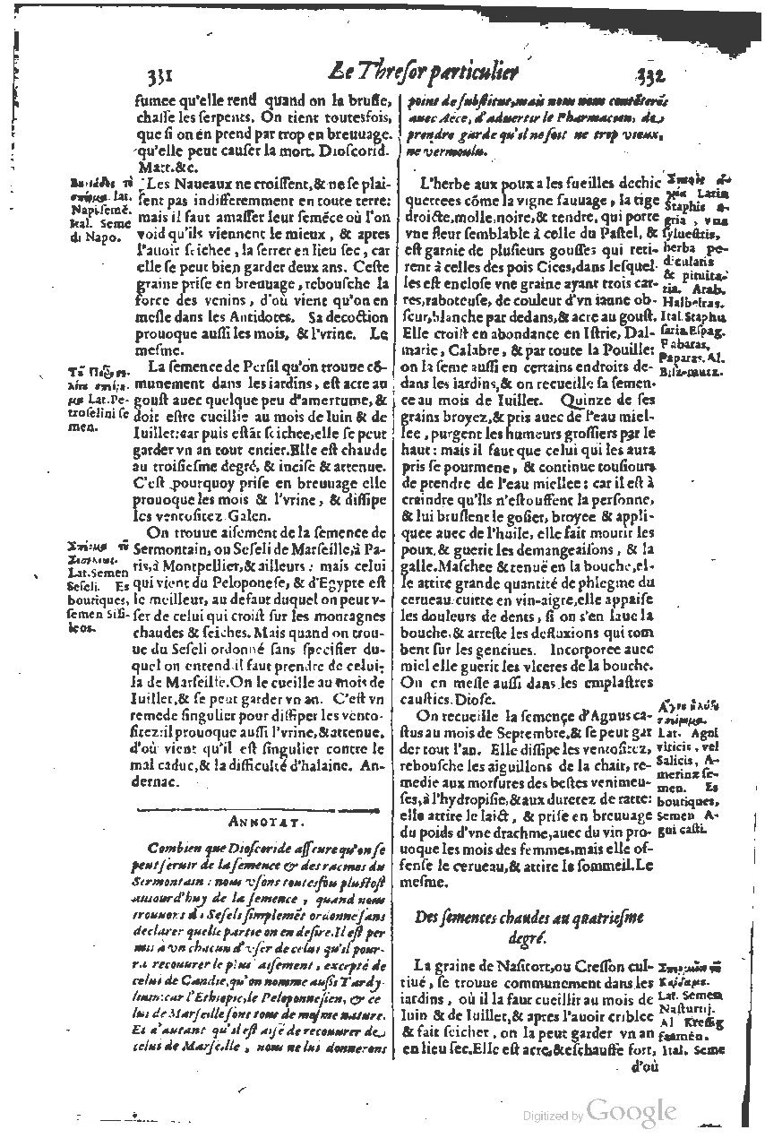 1616 - Étienne Gamonet - Grand trésor ou dispensaire - BSB Munich