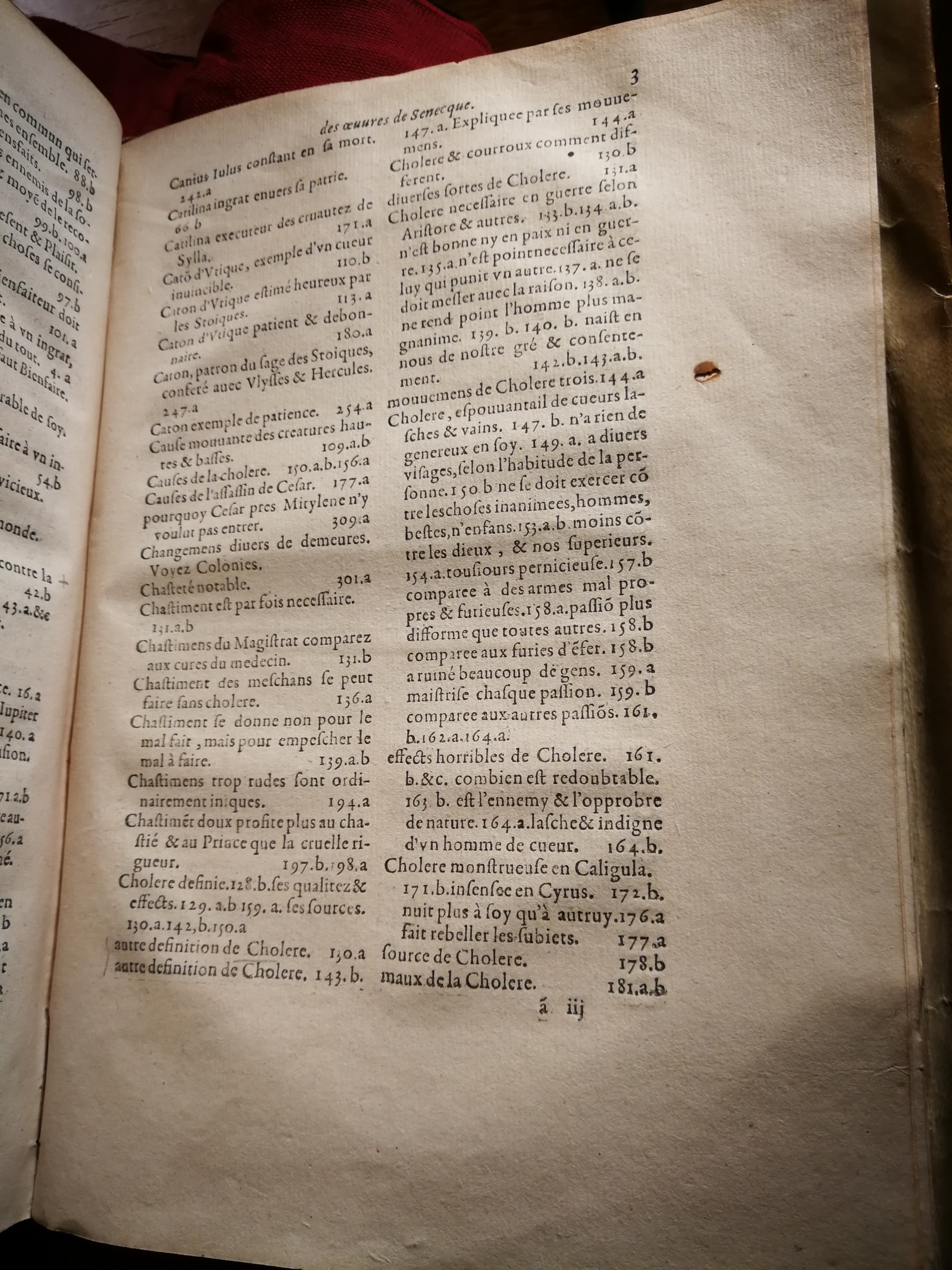 1595 - Jean Houzé - Œuvres morales et mêlées de Sénèque, Trésor de philosophie morale - T. 1 - BnF