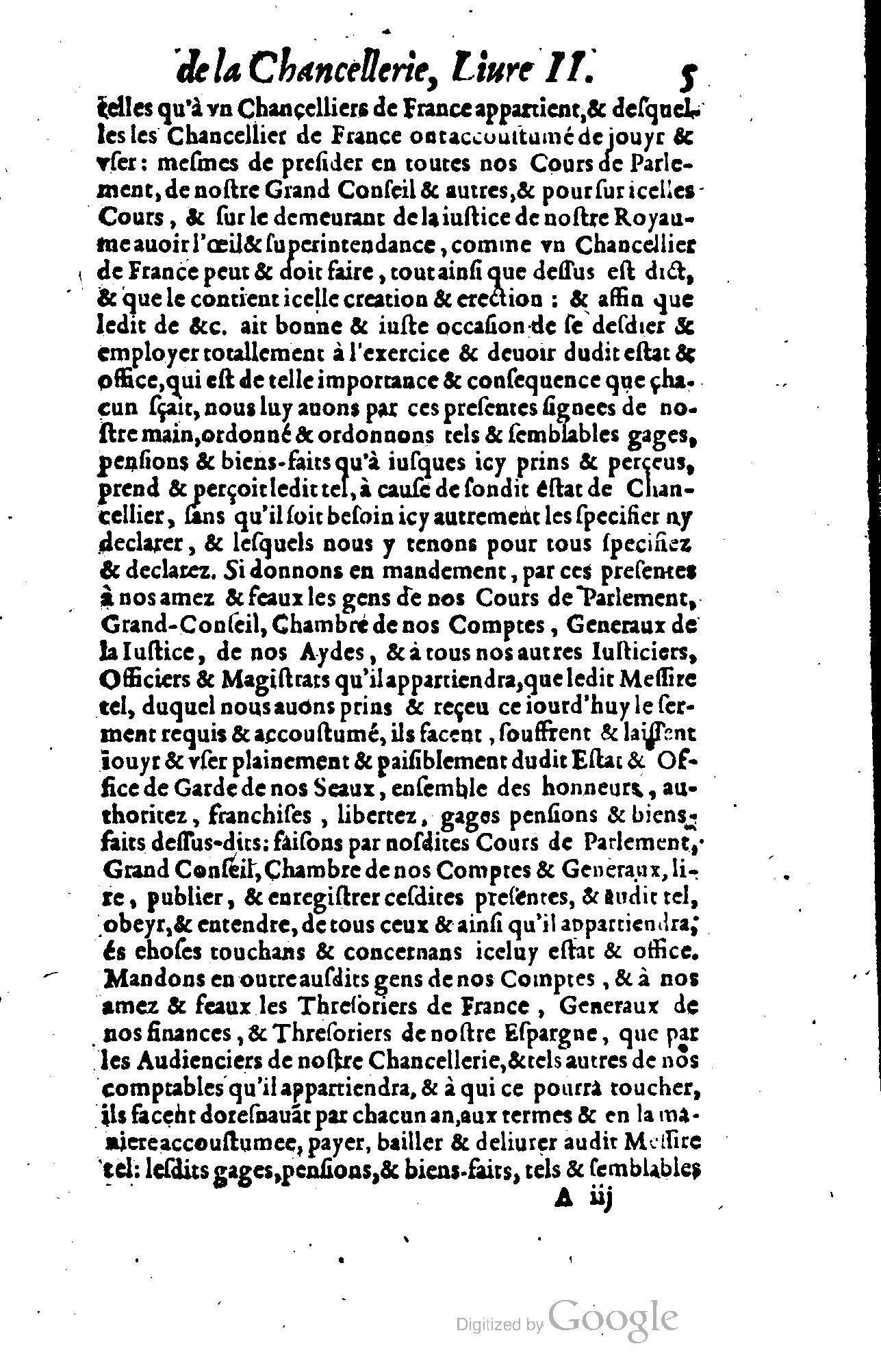 1614 - Jean Richer - Trésor du nouveau style et protocole de la chancellerie de France - BSB Munich