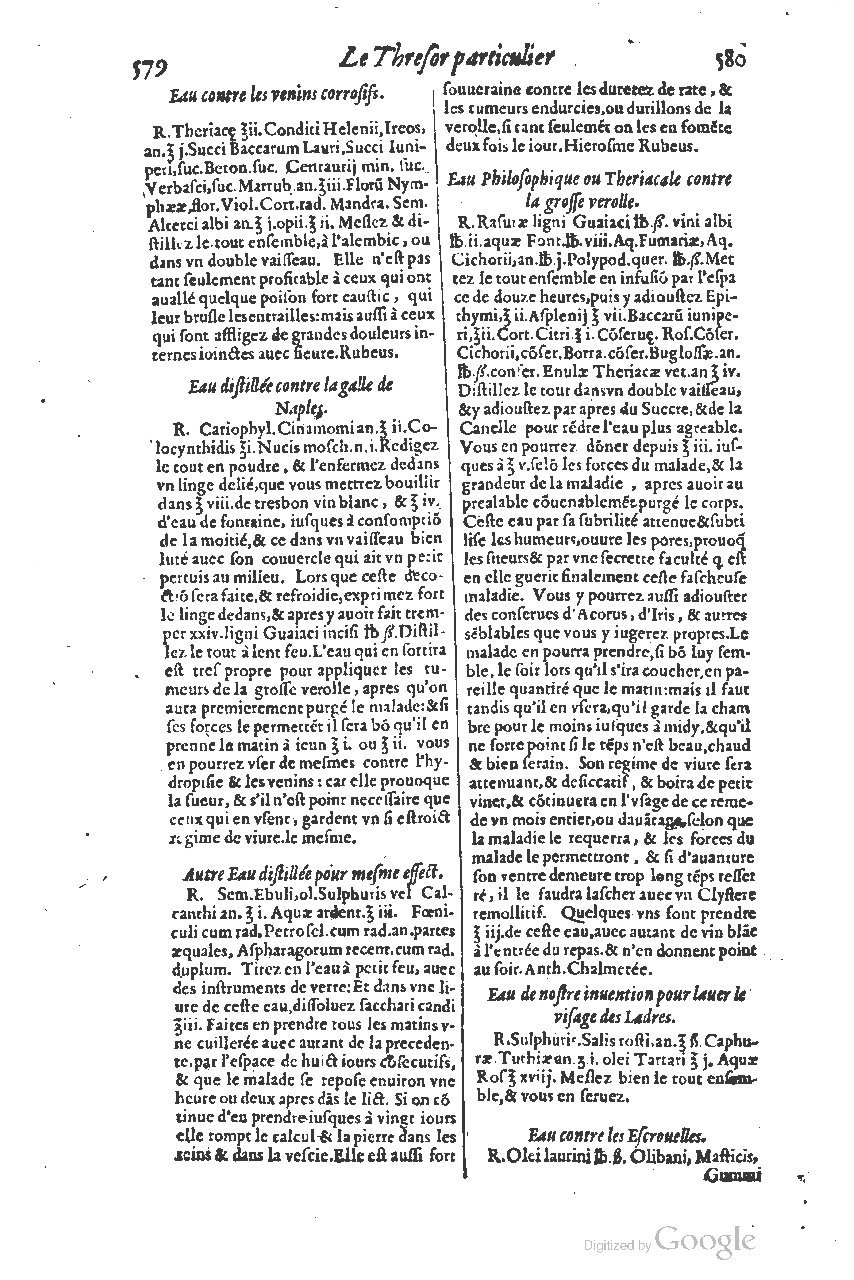 1616 - Étienne Gamonet - Grand trésor ou dispensaire - BSB Munich