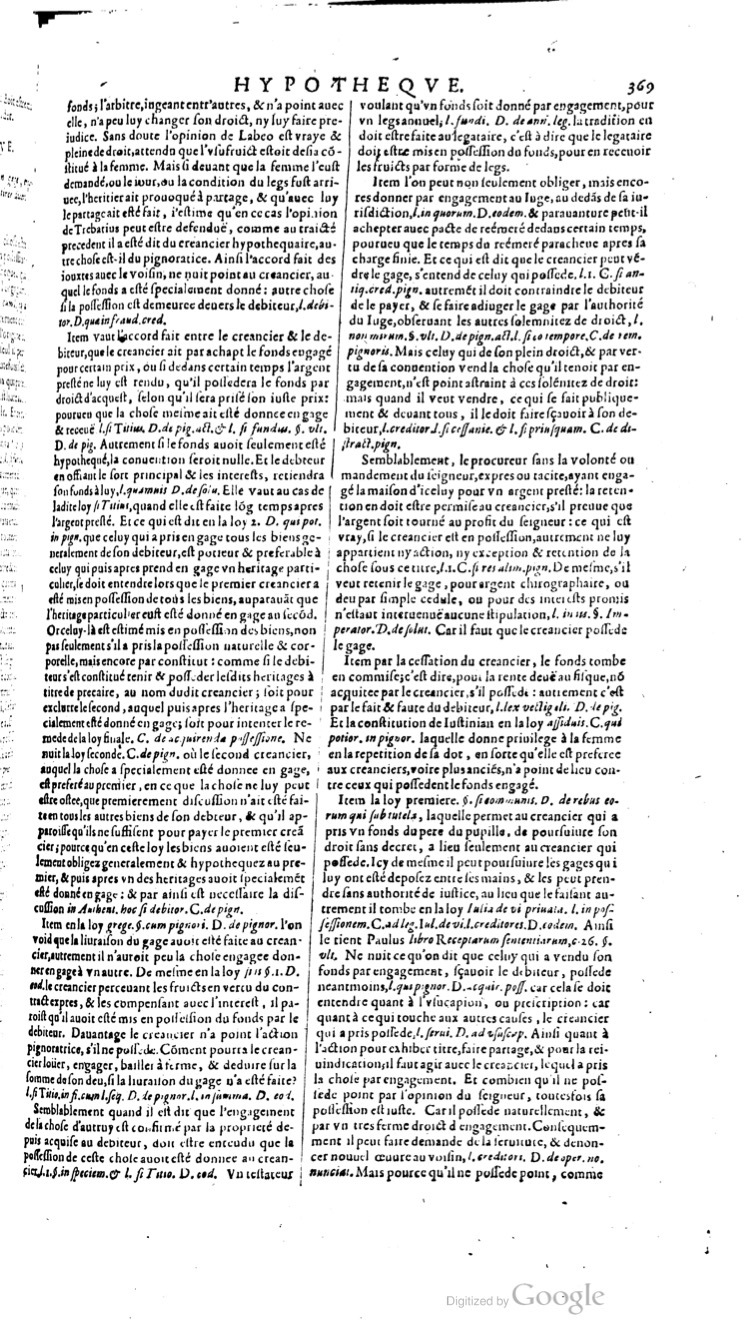 1629 - Veuve Nicolas Buon - Trésor du droit français (29620 T. 2) - BM Lyon