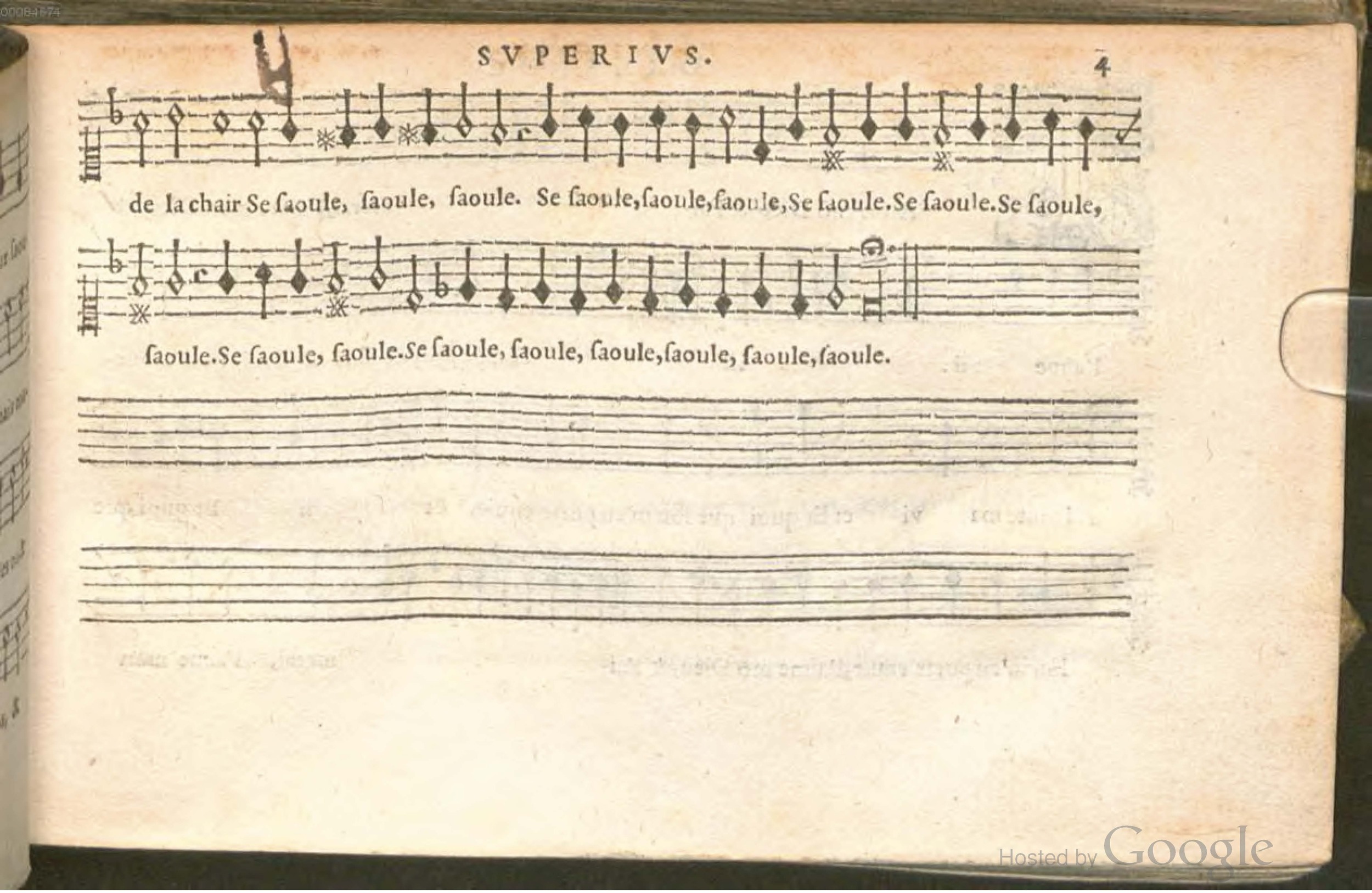 1576 - [Pierre de Saint-André] - Trésor de musique d’Orlande de Lassus Superius - BSB Munich
