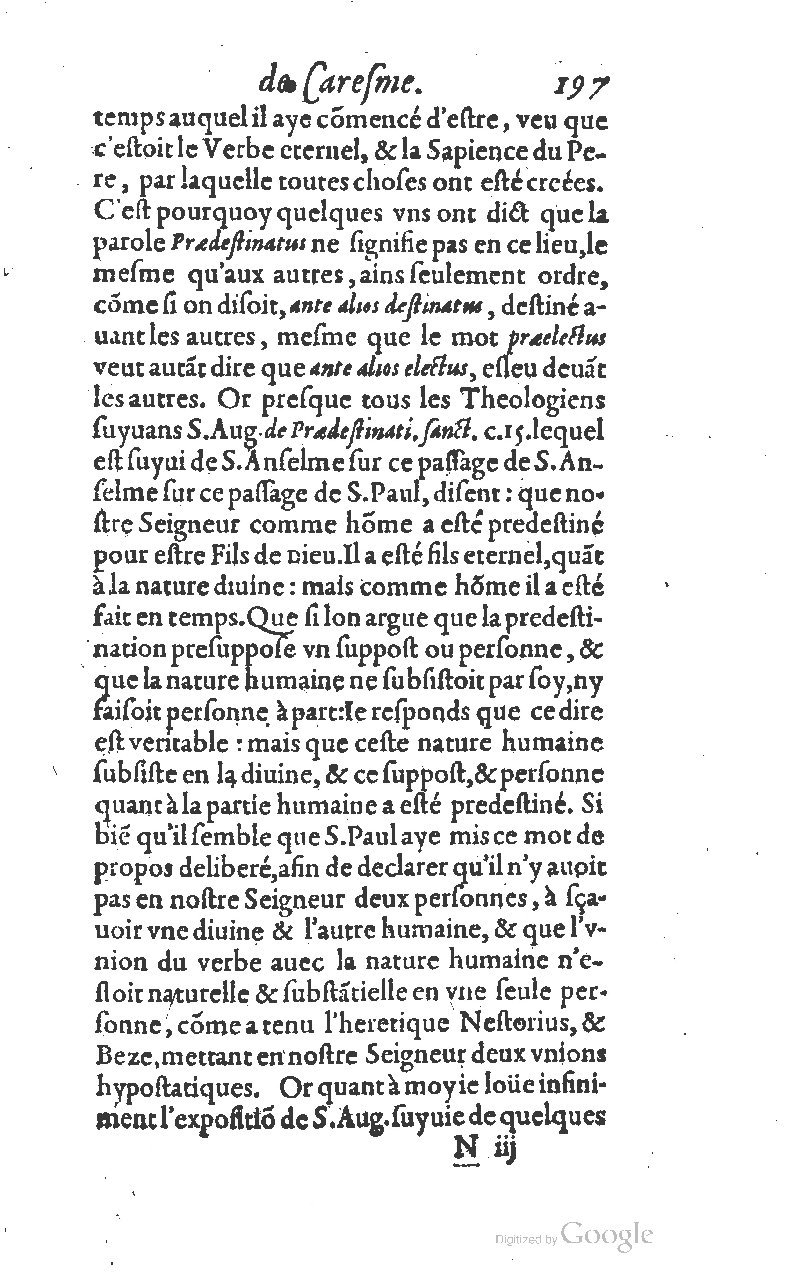 1607 - Nicolas Du Fossé - Trésor quadragésimal - T 01 - BM Lyon
