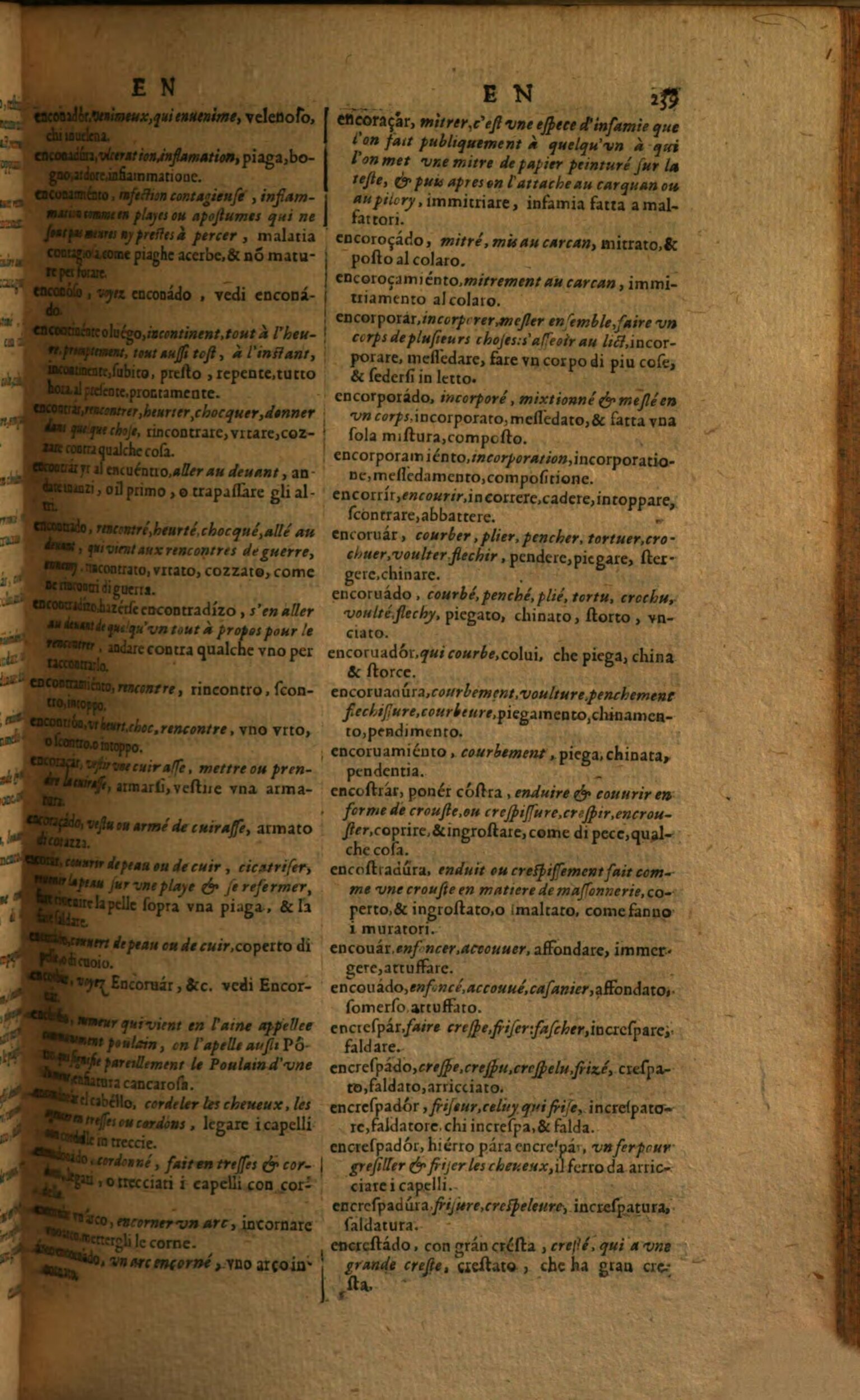 1617 - Samuel Crespin - Trésor des trois langues espagnole, française et italienne (Première partie) - Regensburg