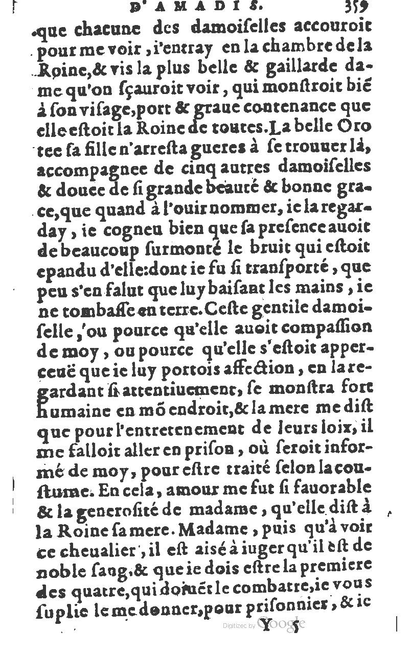 1582 - Jean Huguetan - Trésor des Amadis T. 1 - BM Lyon