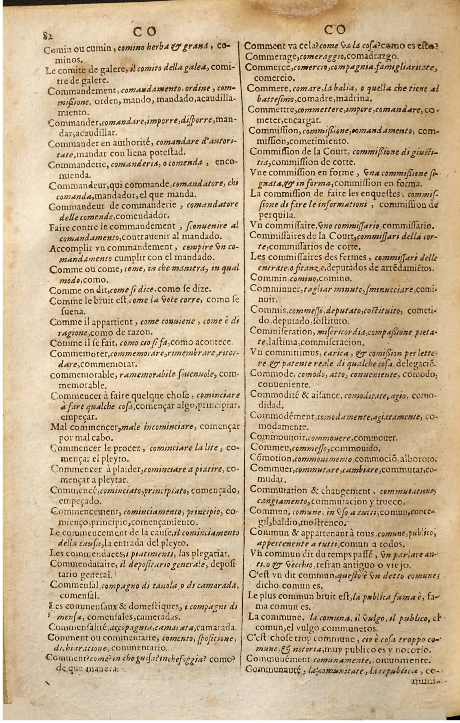 1627 - Jacques Crespin - Trésor des trois langues (Seconde partie) - Regensburg