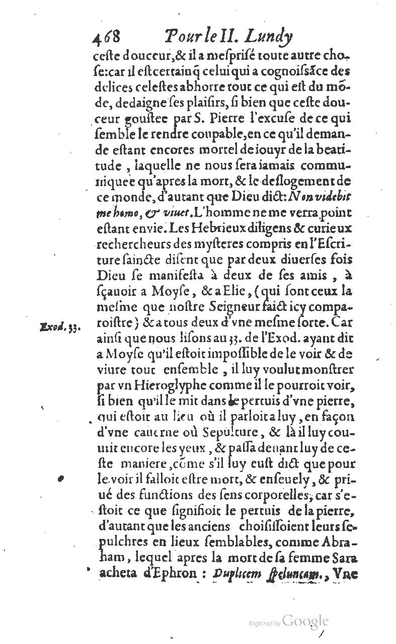 1607 - Nicolas Du Fossé - Trésor quadragésimal - T 01 - BM Lyon