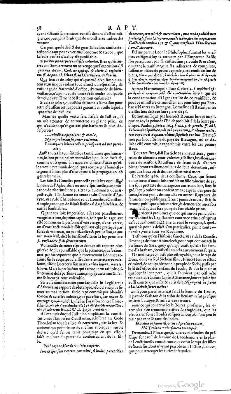 1629 - Veuve Nicolas Buon - Trésor du droit français (21754 T. 3) - BM Lyon