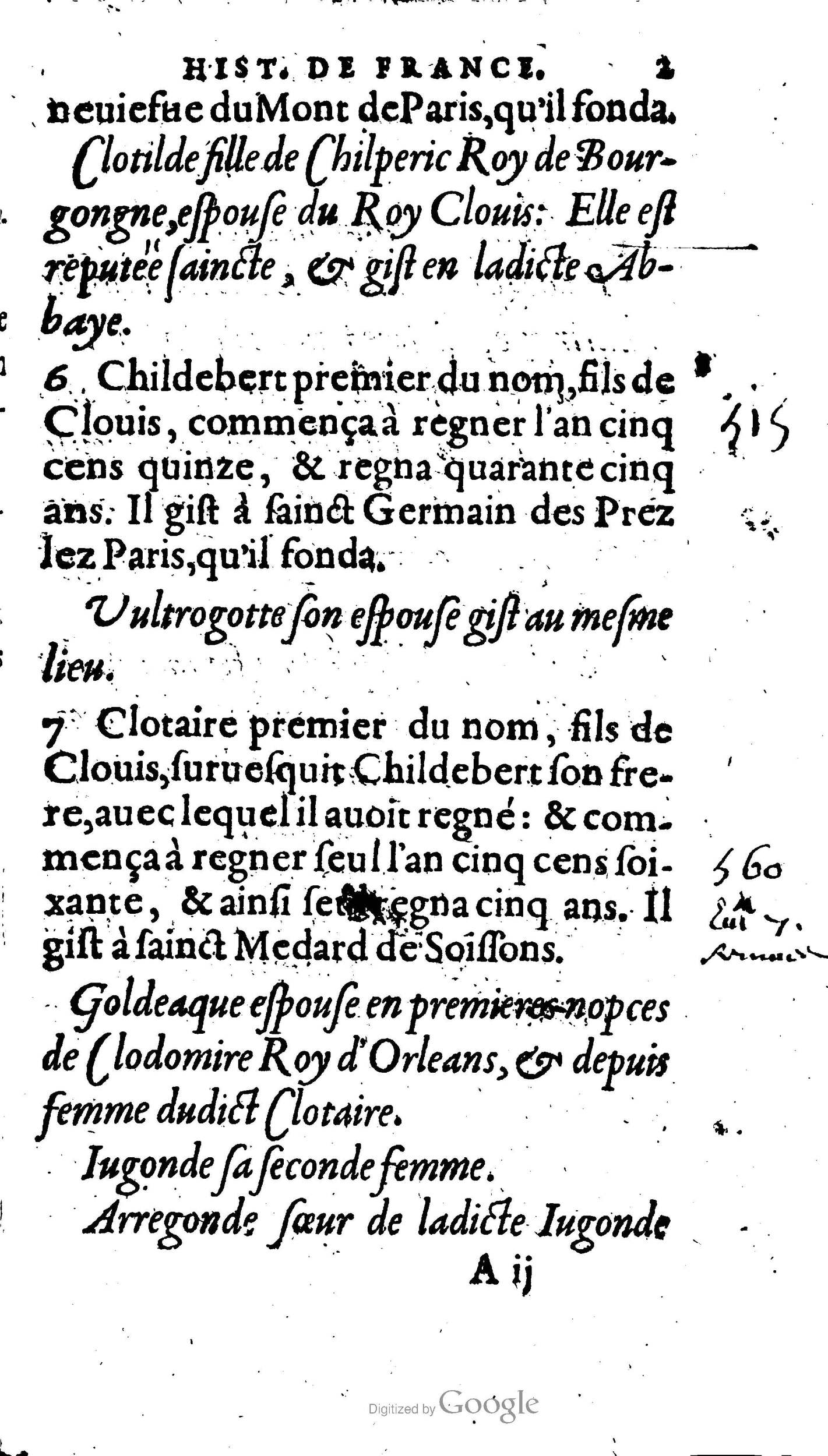 1604 - Galiot Corrozet - Trésor des histoires de France - BNC Florence 1604 - Galiot Corrozet - Trésor des histoires de France - BNC Florence