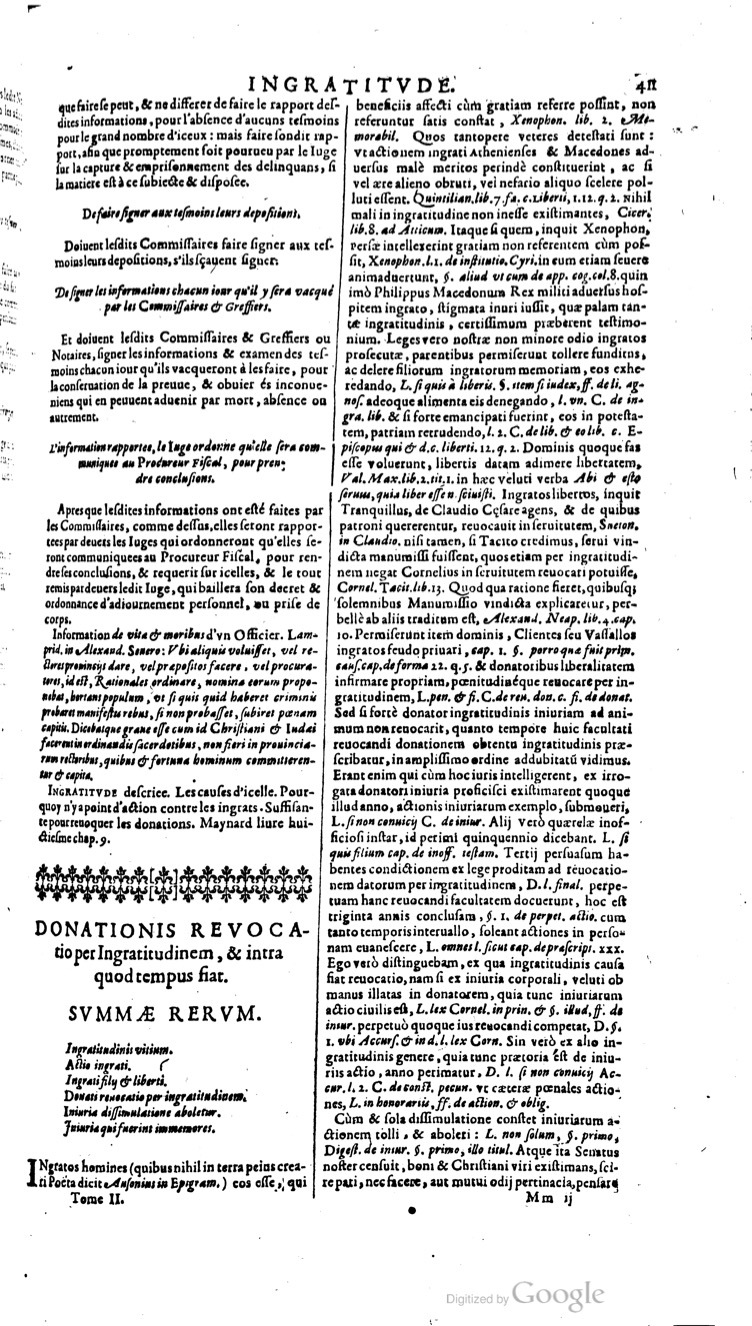 1629 - Veuve Nicolas Buon - Trésor du droit français (29620 T. 2) - BM Lyon 1629 - Veuve Nicolas Buon - Trésor du droit français (29620 T. 2) - BM Lyon