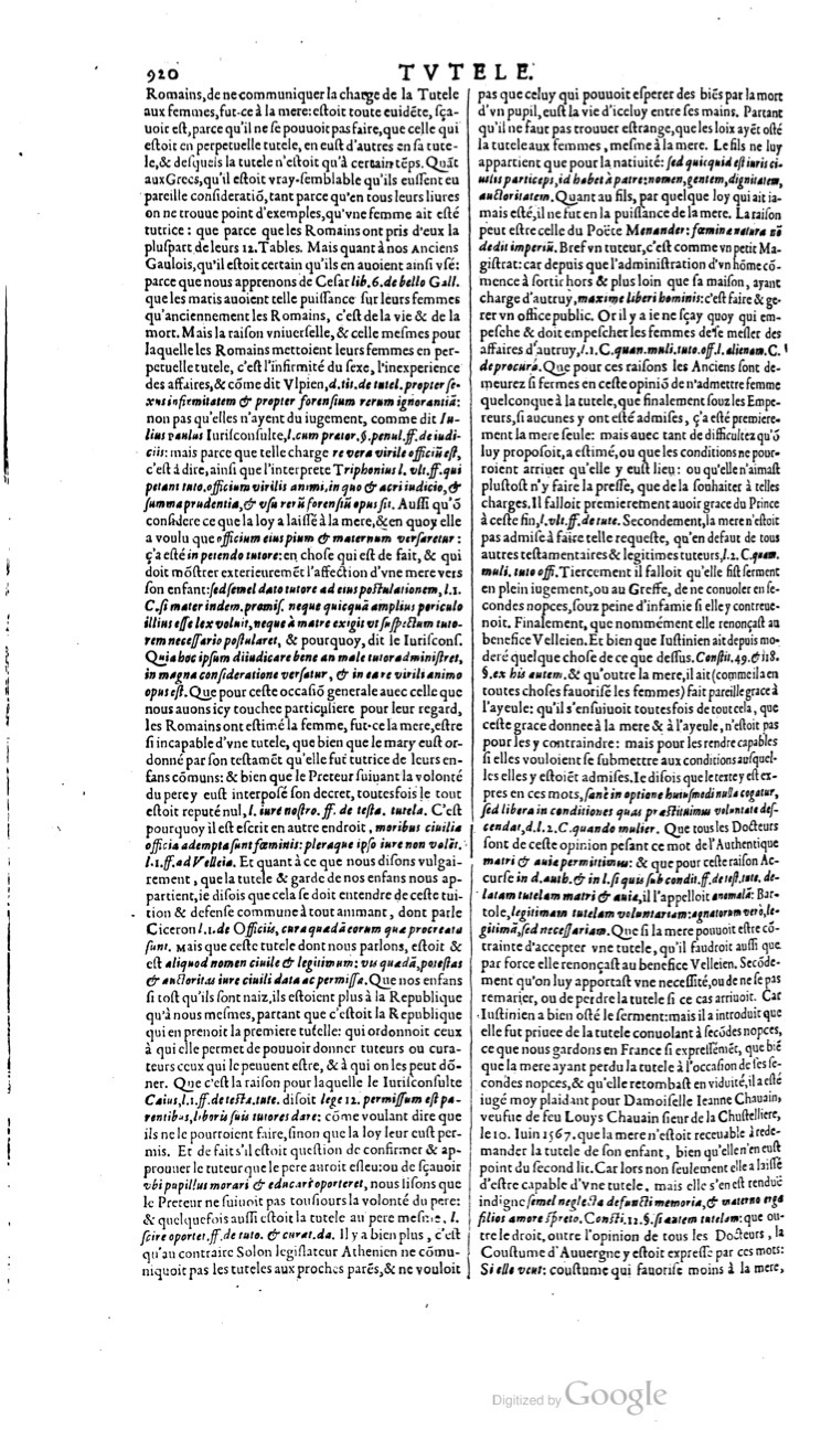 1629 - Veuve Nicolas Buon - Trésor du droit français (21754 T. 3) - BM Lyon