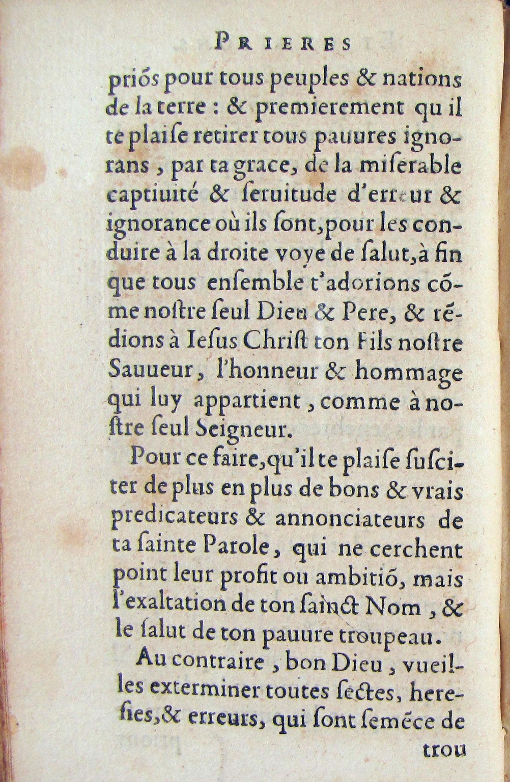 1572 - Antoine Certia - Trésor des prières, oraisons et instructions chrétiennes - Nîmes