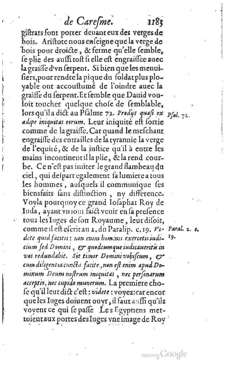 1607 - Nicolas Du Fossé - Trésor quadragésimal - T 01 - BM Lyon
