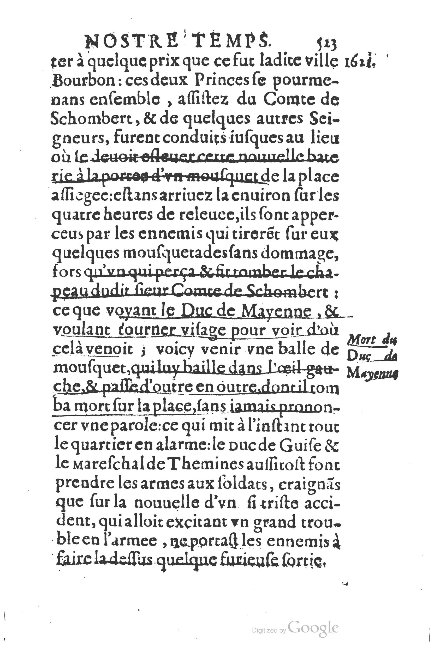 1626 - Joseph Bouillerot - Trésor de l’histoire générale de notre temps - BSB Munich