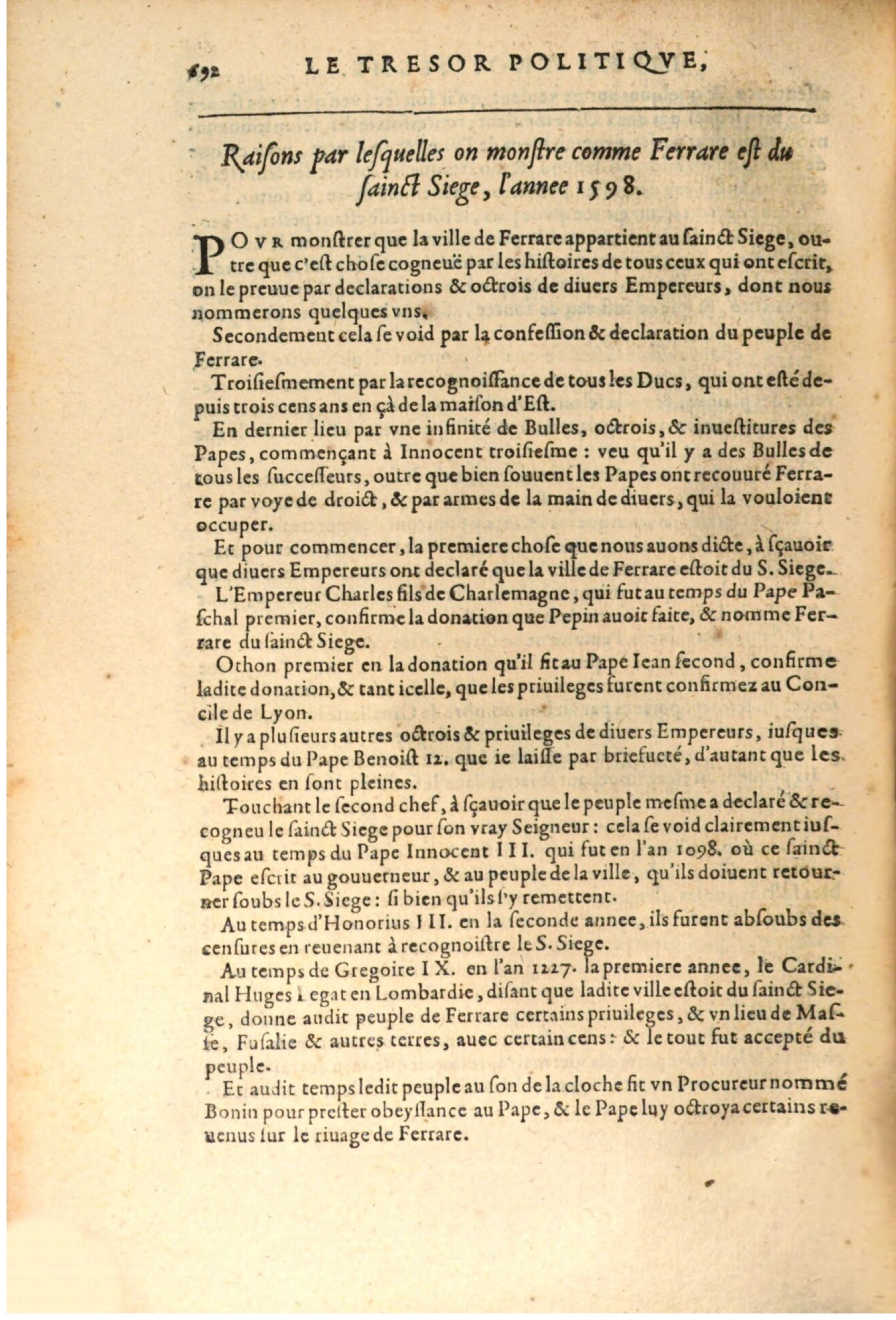 1611 - Pierre Chevalier - Trésor politique - BSB Munich