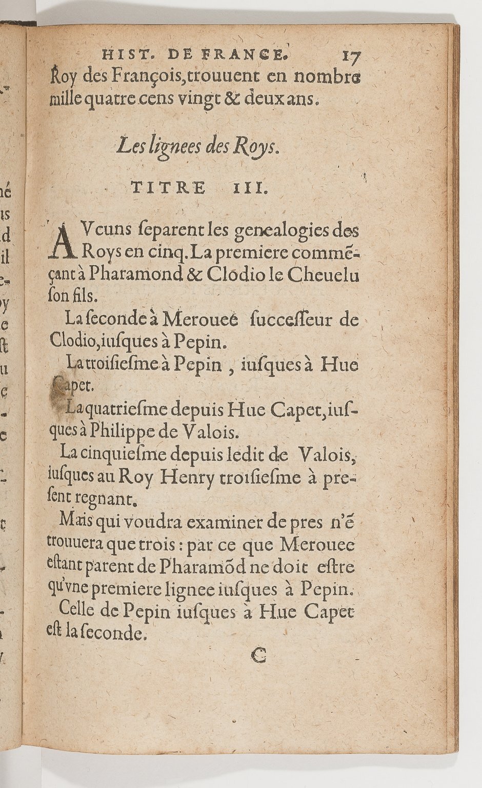 1583 - Galiot Corrozet - Trésor des histoires de France - BnF