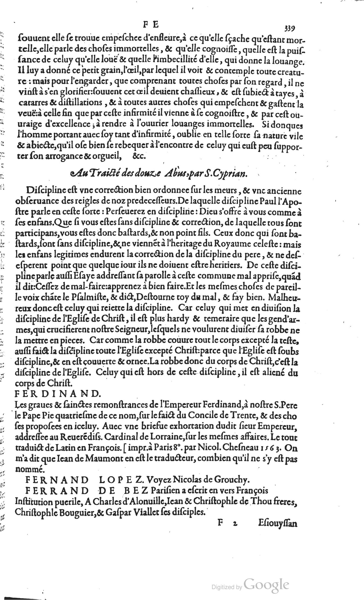 1585 - Barthélemy Honorat - Bibliothèques françaises - BSB Munich