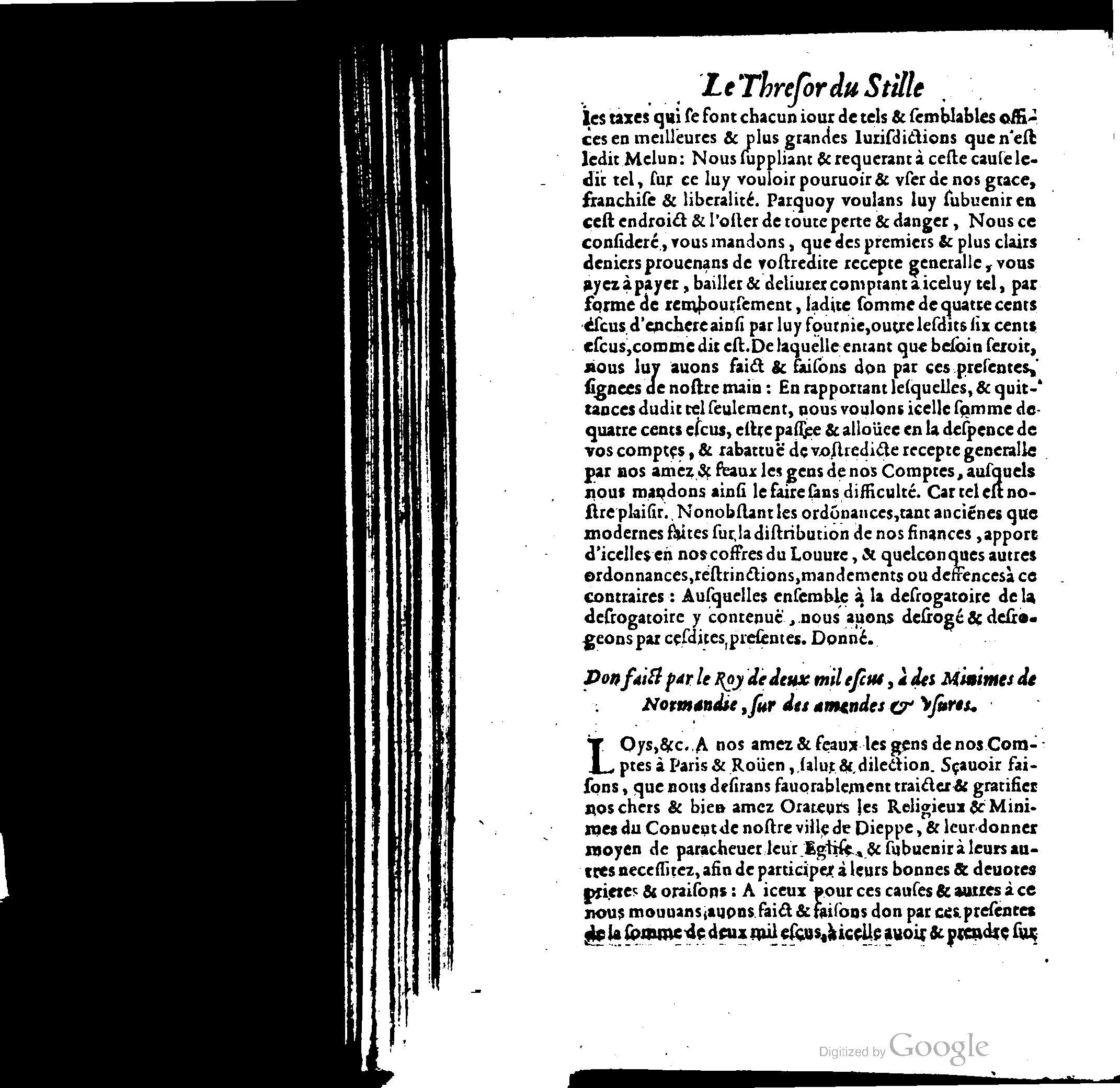 1614 - Jean Richer - Trésor du nouveau style et protocole de la chancellerie de France - BSB Munich