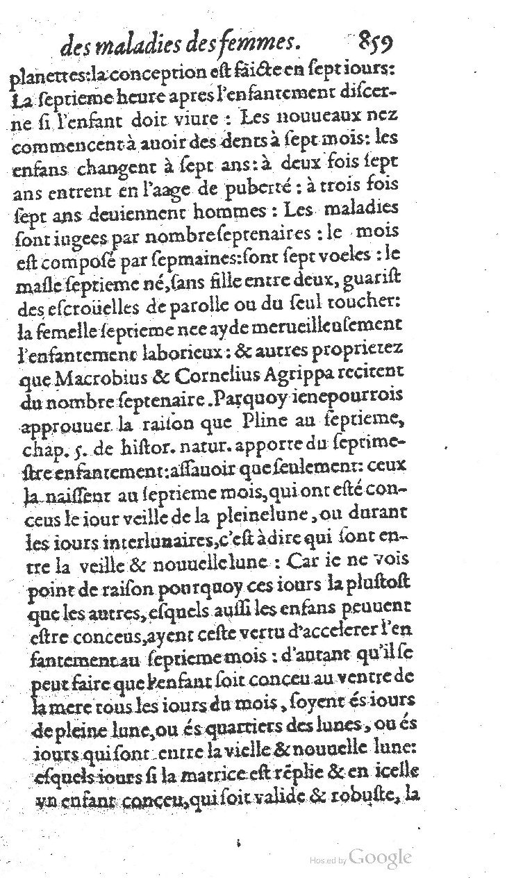 1585 - Jacques du Puis - Trésor des remèdes secrets pour les maladies des femmes - BnF
