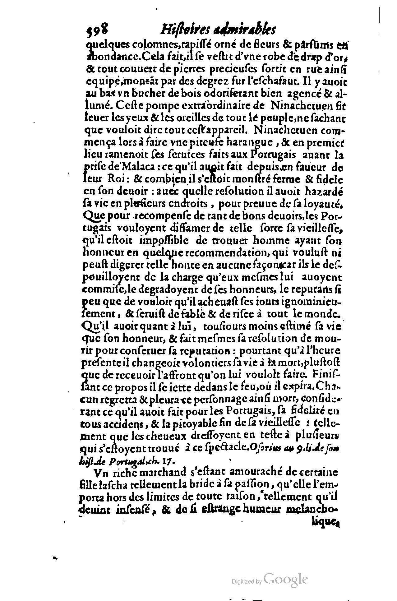 1620 - Samuel Crespin - Trésor d’histoires admirables et mémorables - BCU Lausanne