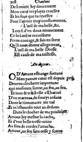 1623 - Jacques Cailloüé - Trésor ou recueil des chansons amoureuses - British Library