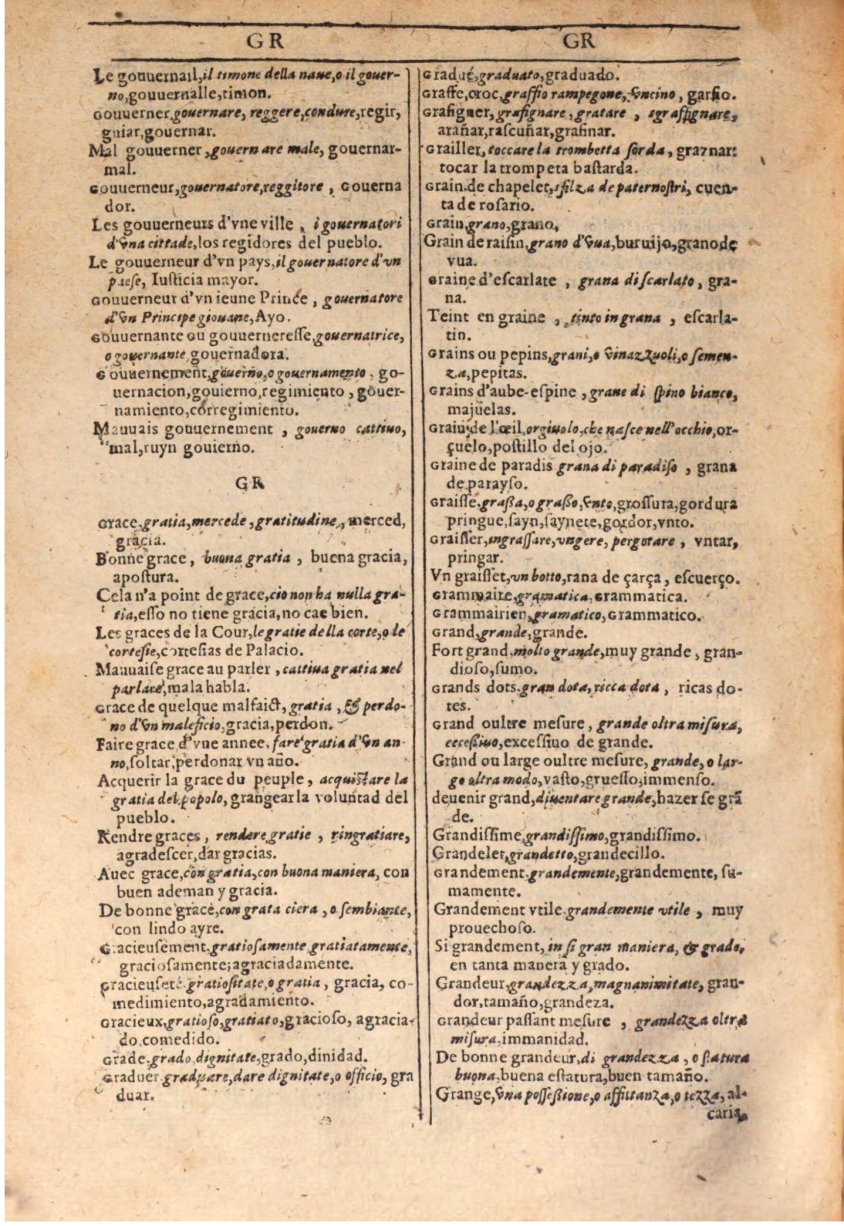 1609 - Philippe Albert et Alexandre Pernet - Trésor des trois langues française, italienne et espagnole (Seconde partie) - BSB Munich 1609 - Philippe Albert et Alexandre Pernet - Trésor des trois langues française, italienne et espagnole (Seconde partie) - BSB Munich