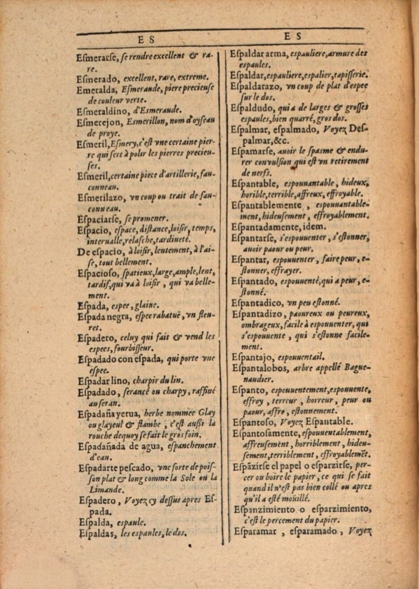 1607 - Marc Orry - Trésor des deux langues espagnole et française (Première et Seconde parties) - ÖNB Wien 1607 - Marc Orry - Trésor des deux langues espagnole et française (Première et Seconde parties) - ÖNB Wien