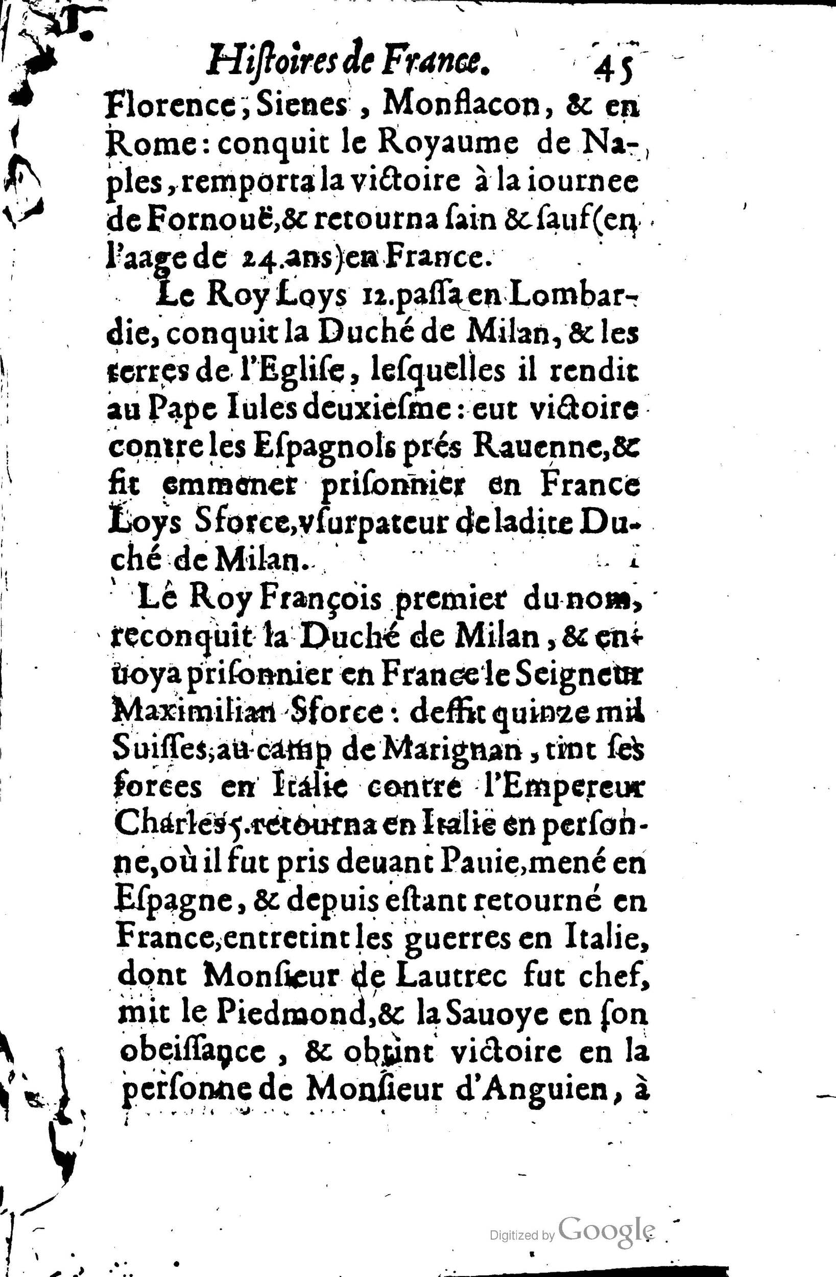 1619 - Jean Corrozet - Trésor des histoires de France - BSB Munich