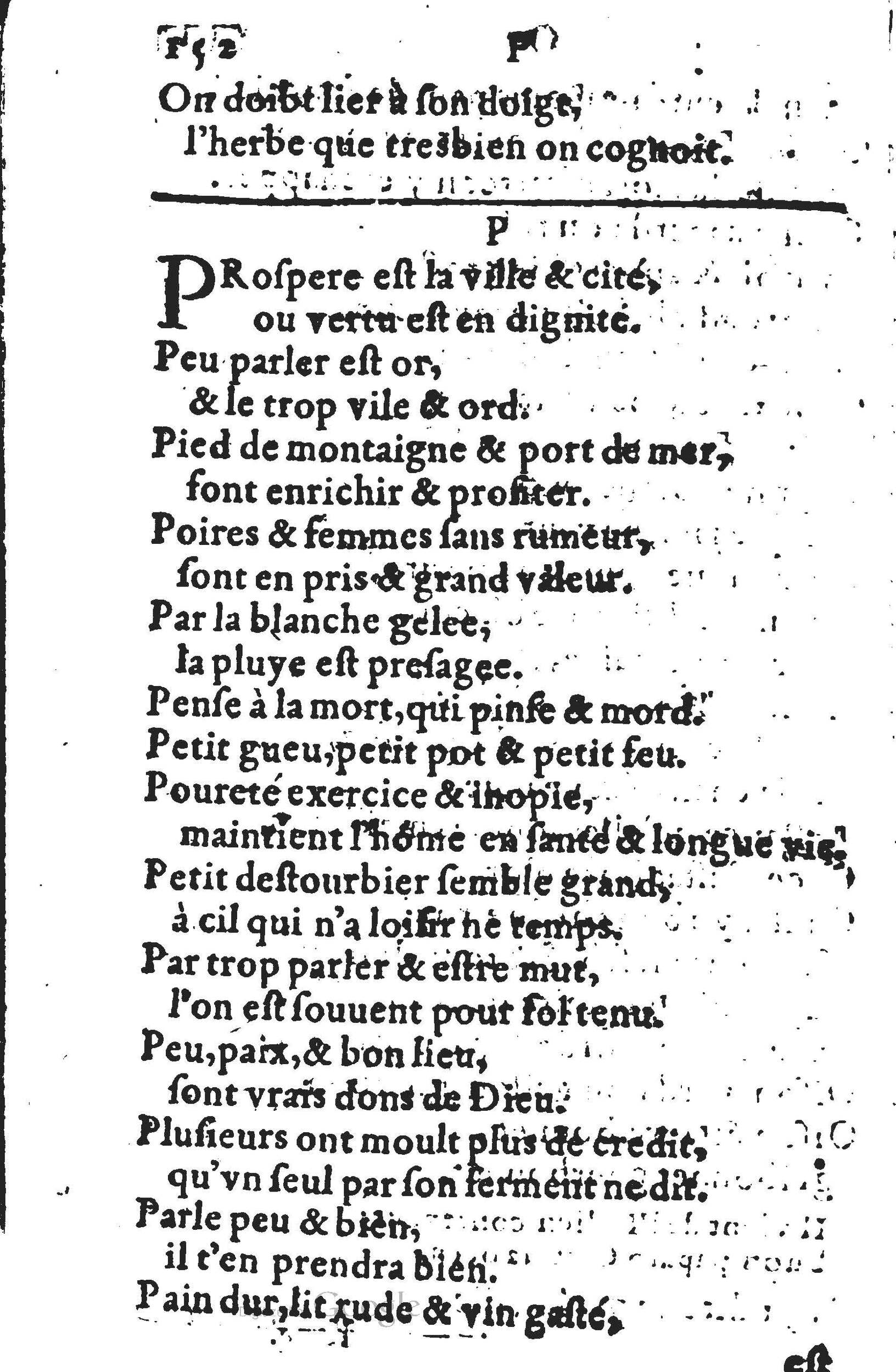 1578 - Nicolas Lescuyer - Trésor des sentences dorées - UGent