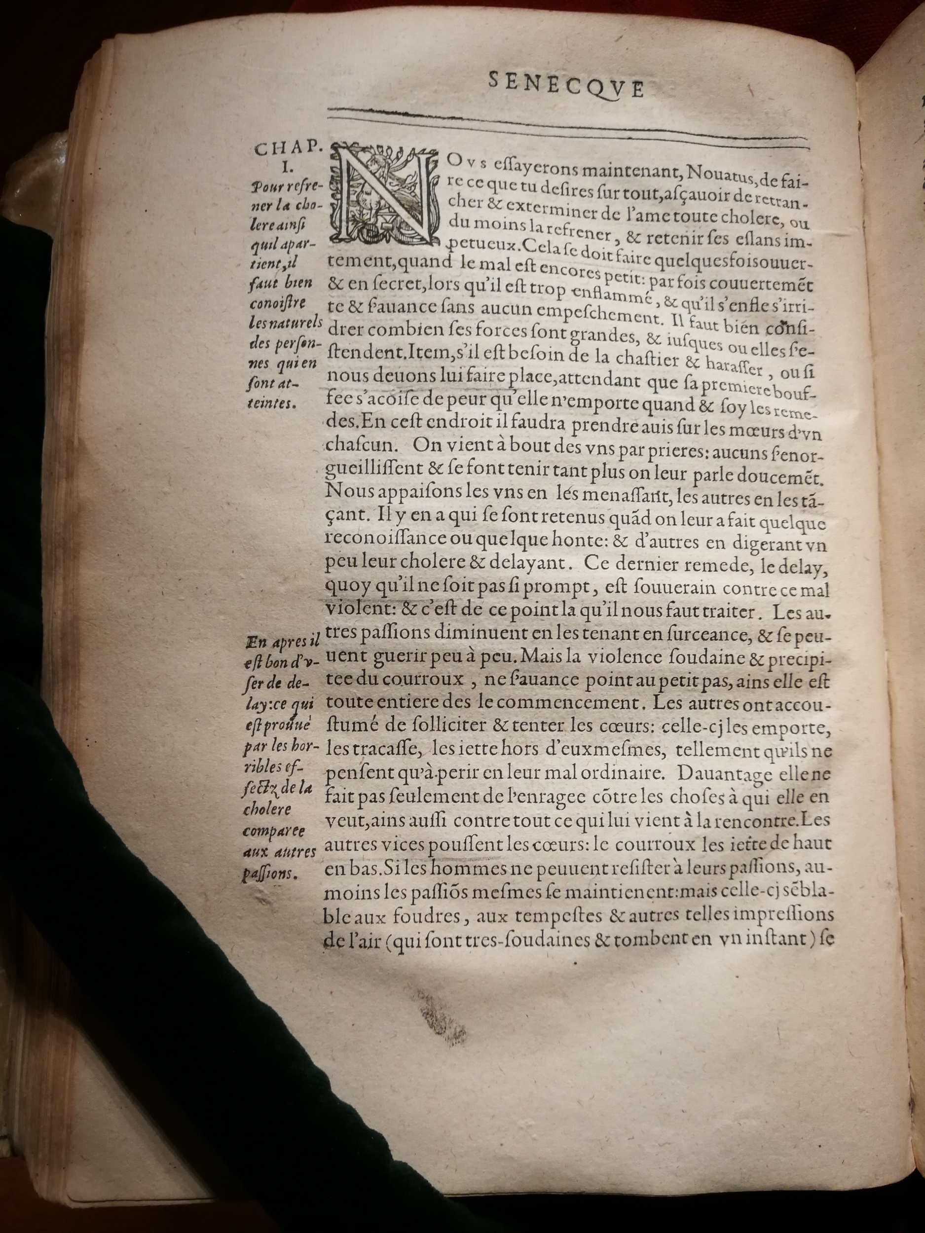 1595 - Jean Houzé - Œuvres morales et mêlées de Sénèque, Trésor de philosophie morale - T. 1 - BnF