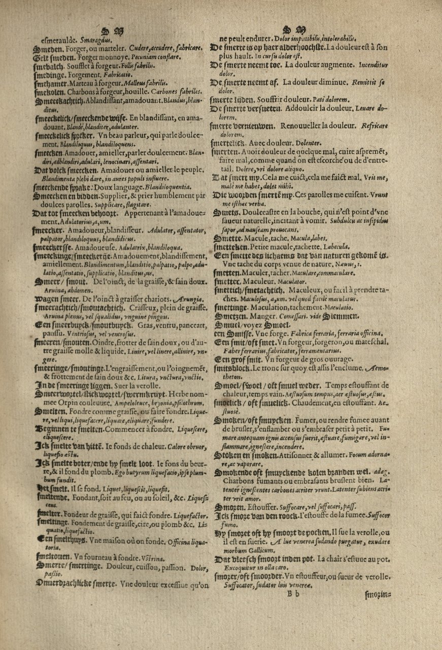 1573 - Christophe Plantin - Trésor du langage bas-allemand - Greifswald