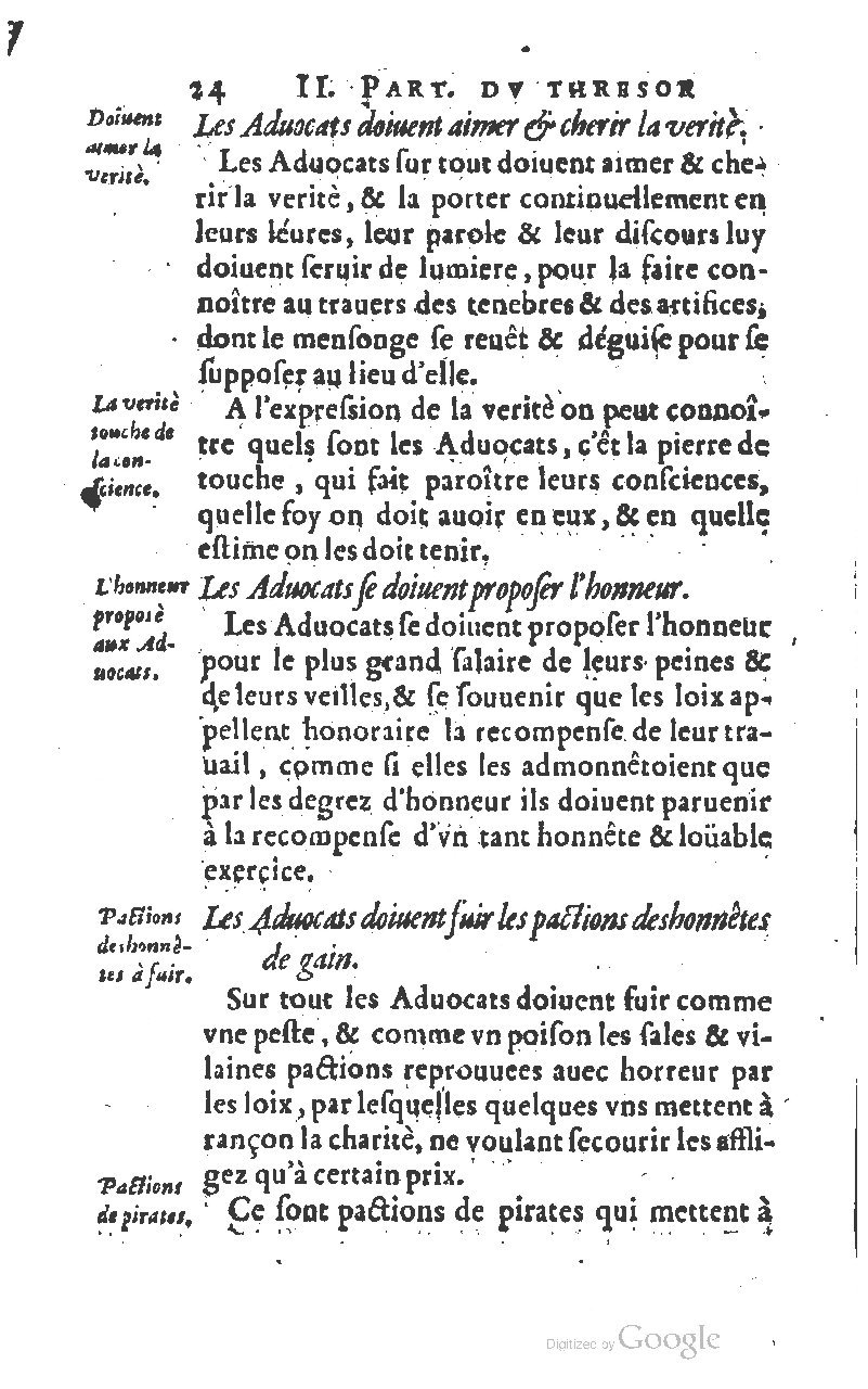 1610 - Louis Coste - Trésor de l’éloquence française (Seconde partie) - BM Lyon