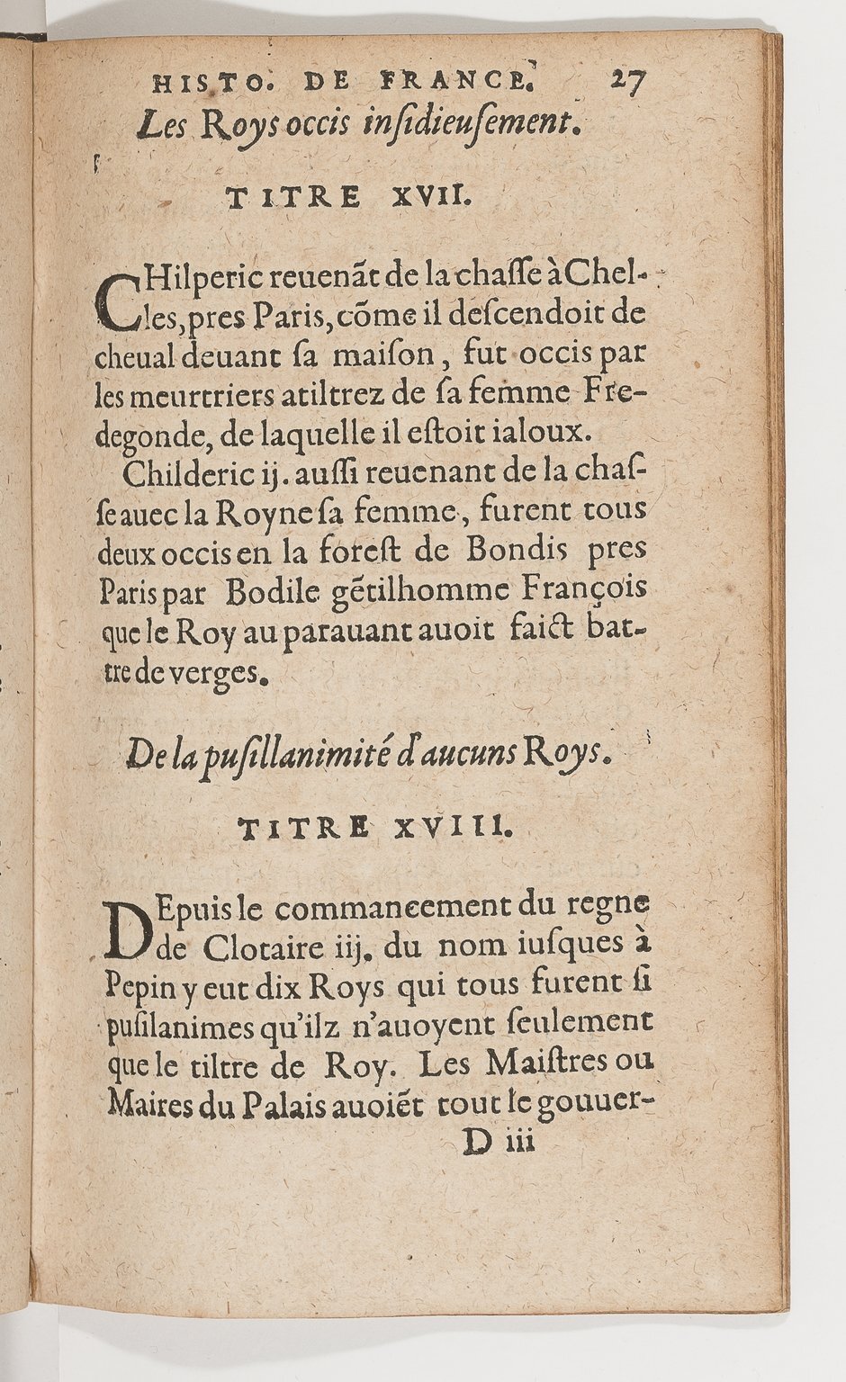 1583 - Galiot Corrozet - Trésor des histoires de France - BnF