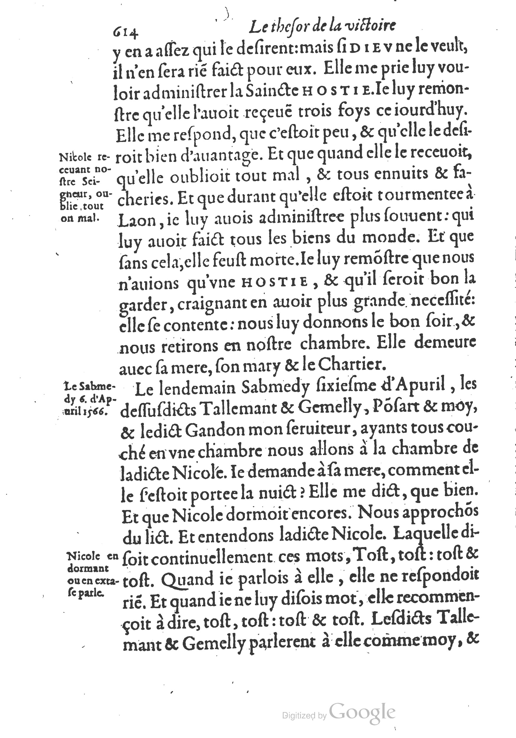 1578 - Nicolas Chesneau - Trésor et entière histoire de la triomphante victoire du corps de Dieu sur l’esprit malin - British Library 1578 - Nicolas Chesneau - Trésor et entière histoire de la triomphante victoire du corps de Dieu sur l’esprit malin - British Library