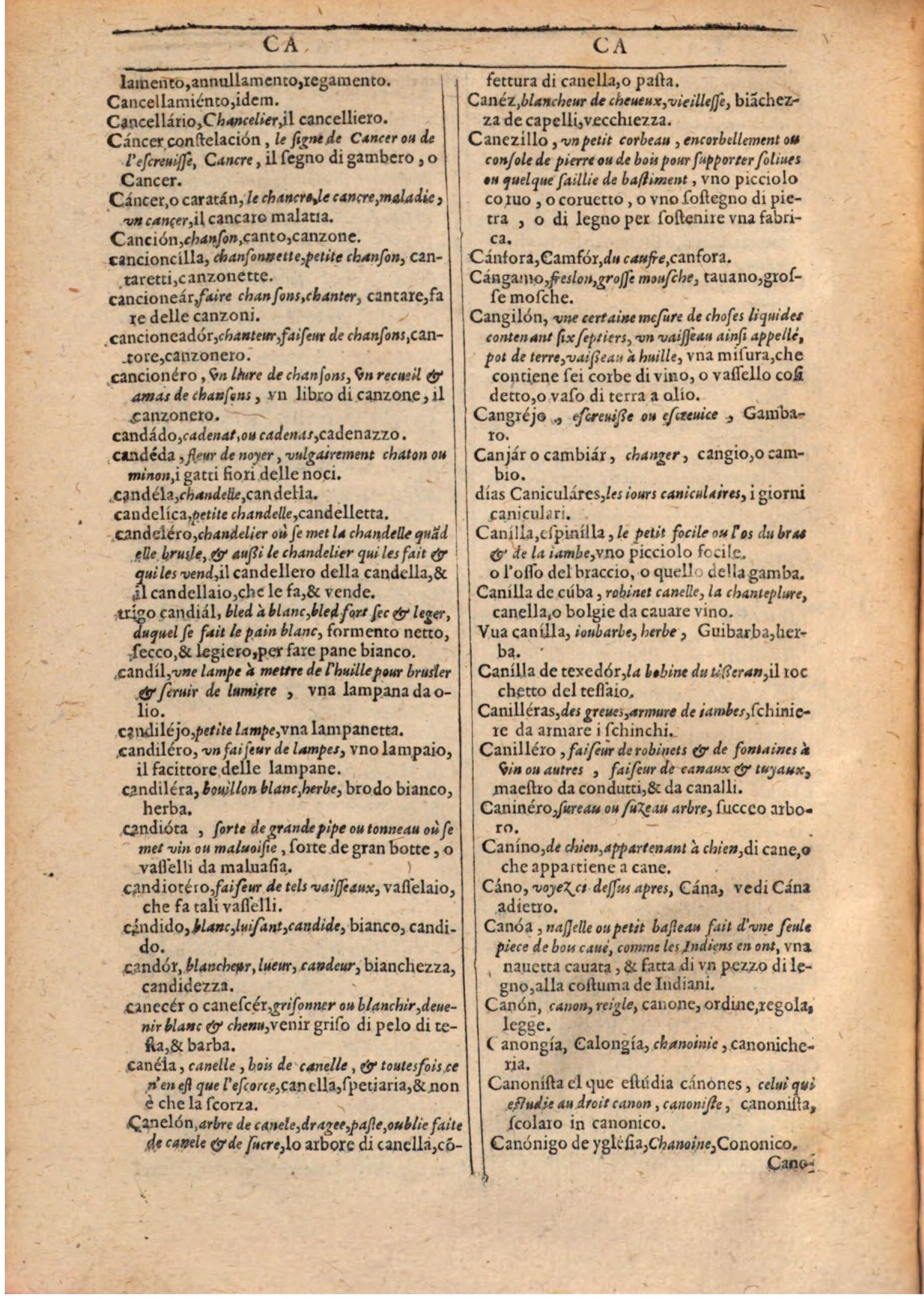 1609 - Philippe Albert et Alexandre Pernet - Trésor des trois langues française, italienne et espagnole (Première partie) - BSB Munich 1609 - Philippe Albert et Alexandre Pernet - Trésor des trois langues française, italienne et espagnole (Première partie) - BSB Munich