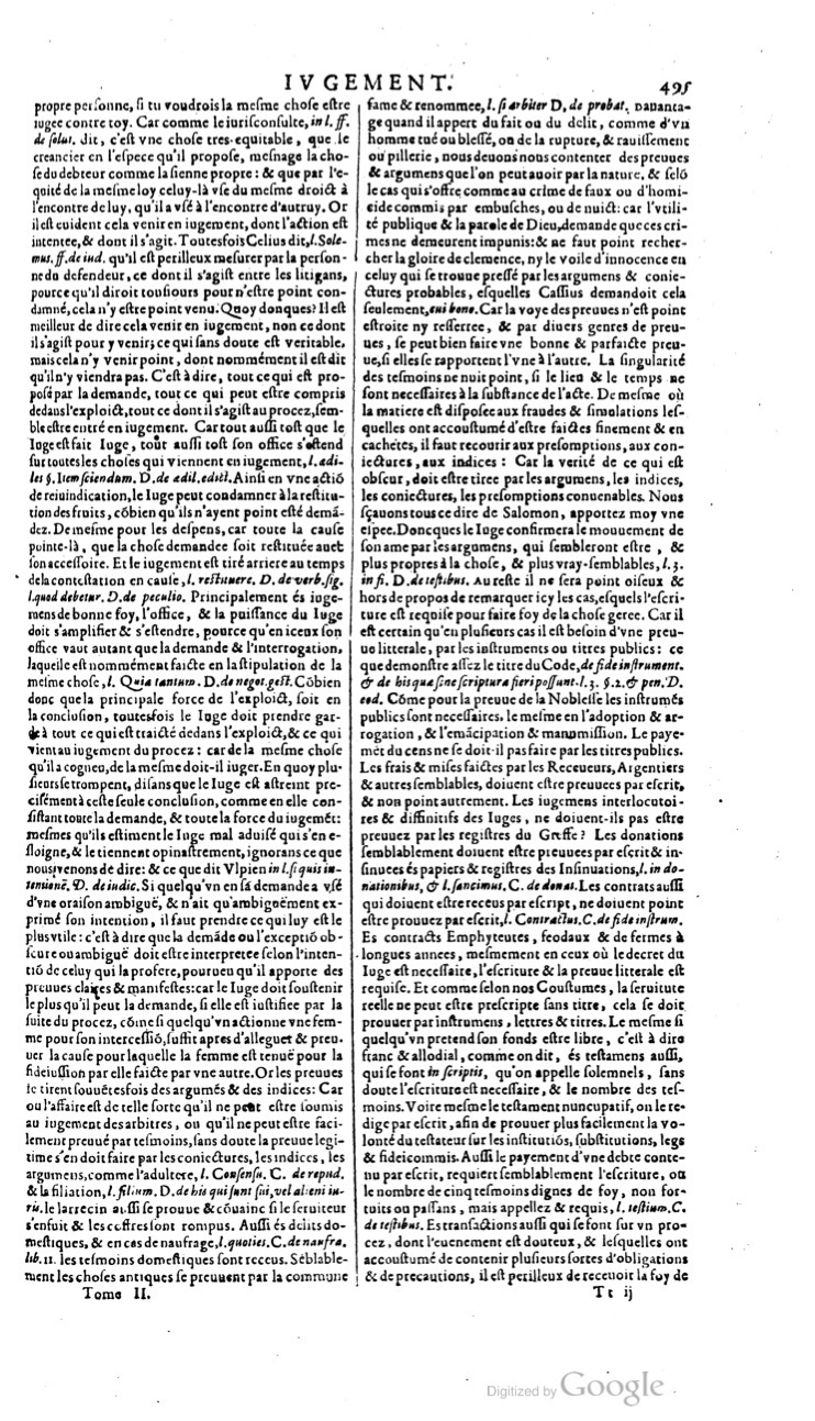 1629 - Veuve Nicolas Buon - Trésor du droit français (21754 T. 2) - BM Lyon