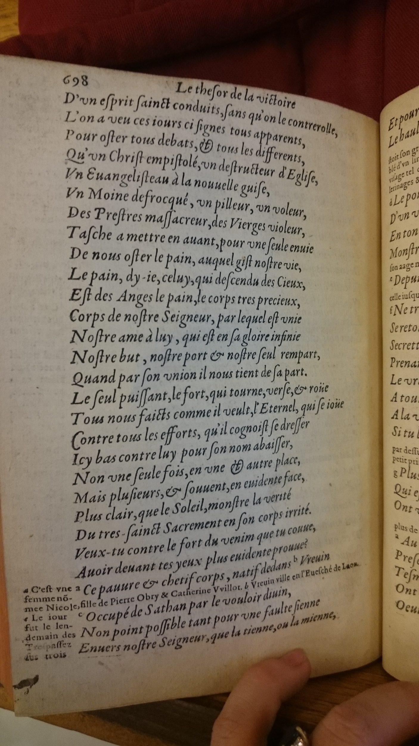 1578 - Nicolas Chesneau - Trésor et entière histoire de la triomphante victoire du corps de Dieu sur l’esprit malin - BM Lyon 1578 - Nicolas Chesneau - Trésor et entière histoire de la triomphante victoire du corps de Dieu sur l’esprit malin - BM Lyon