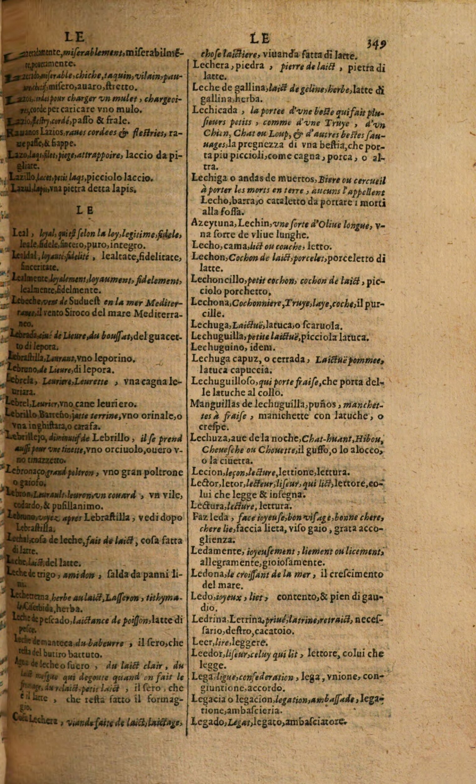 1617 - Samuel Crespin - Trésor des trois langues espagnole, française et italienne (Première partie) - Regensburg