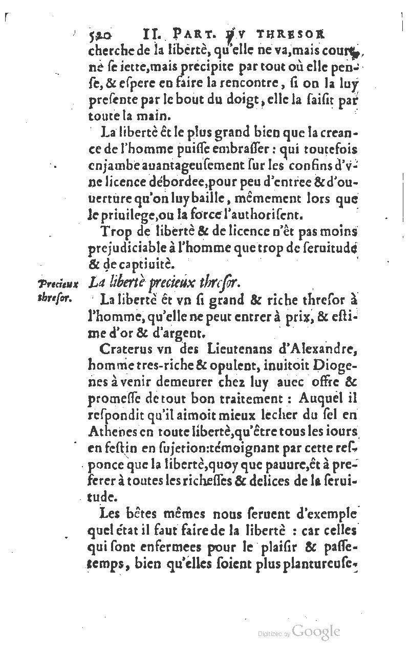 1610 - Louis Coste - Trésor de l’éloquence française (Seconde partie) - BM Lyon