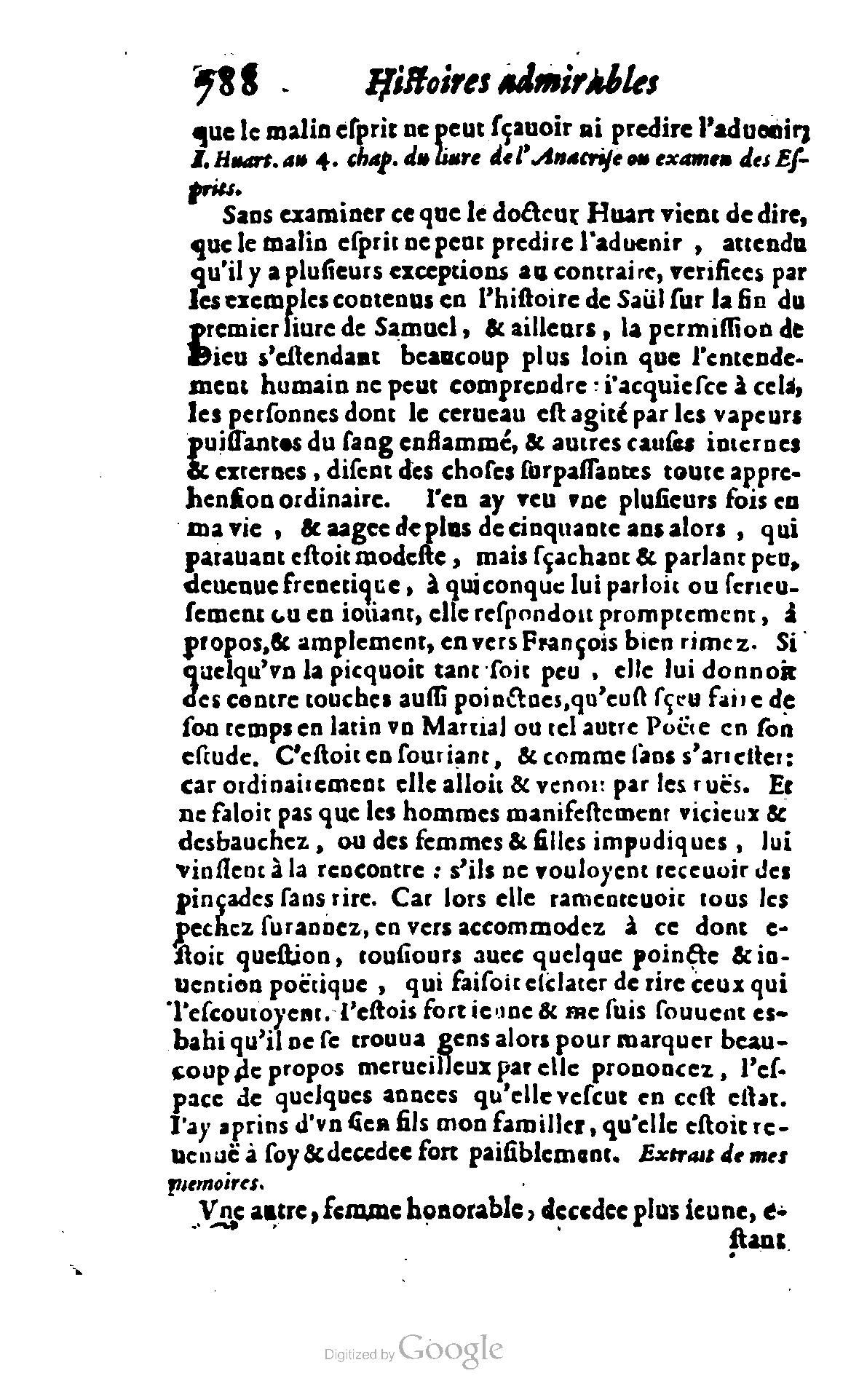 1620 - Samuel Crespin - Trésor d’histoires admirables et mémorables - BCU Lausanne