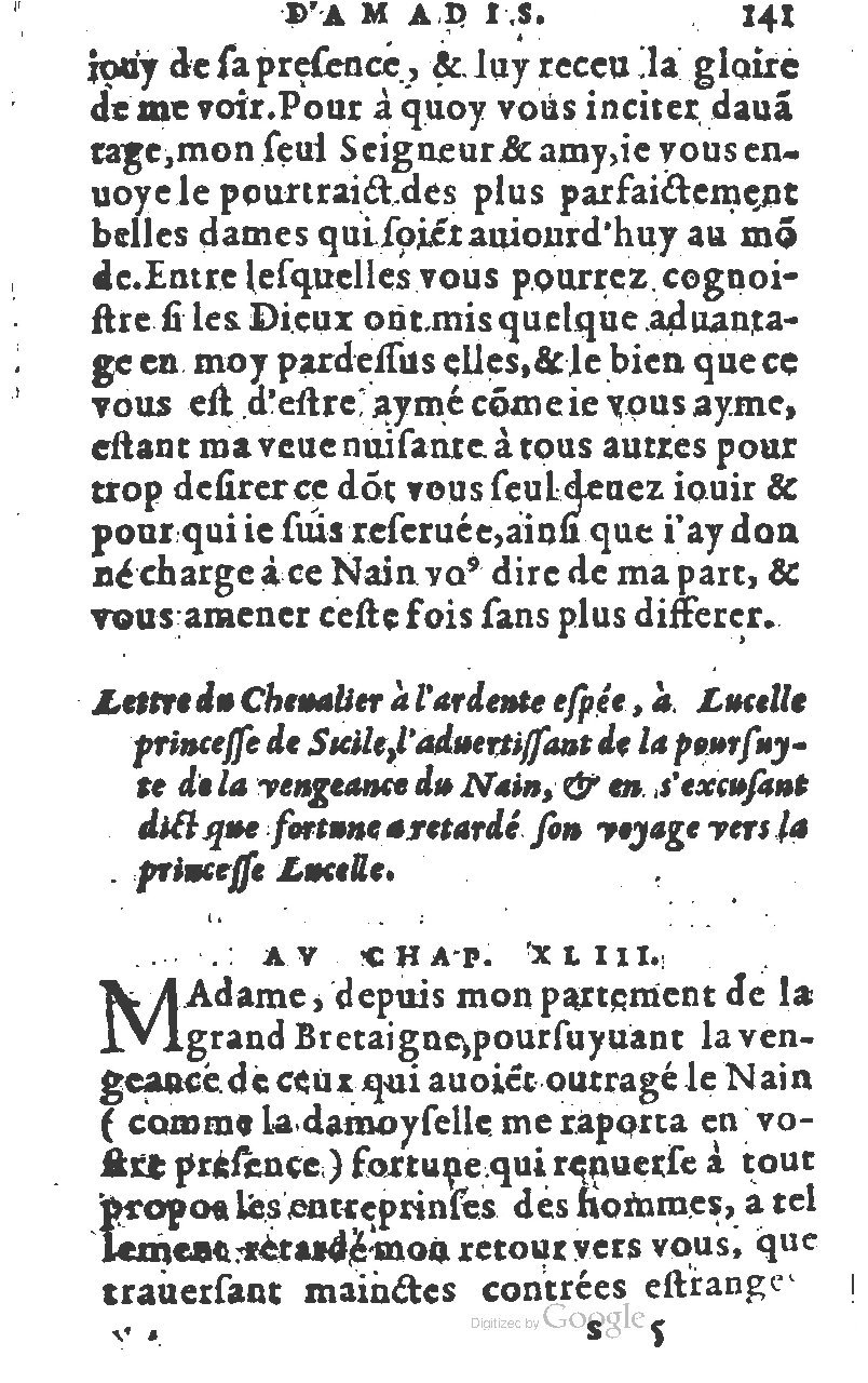 1582 - Jean Huguetan - Trésor des Amadis T. 1 - BM Lyon