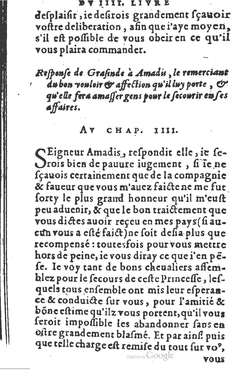 1582 - Jean Huguetan - Trésor des Amadis T. 1 - BM Lyon