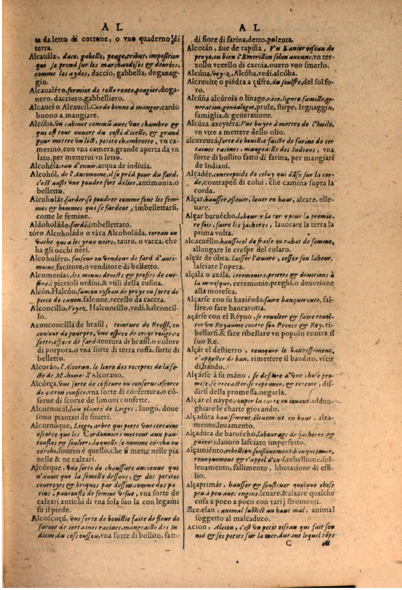 1606 - Samuel Crespin - Thresor des trois langues, francoise, italiene et espagnolle - BSB Munich 1606 - Samuel Crespin - Thresor des trois langues, francoise, italiene et espagnolle - BSB Munich