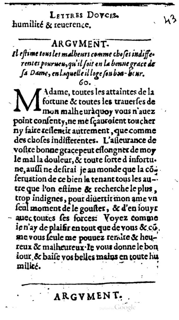 1624 - Nicolas Oudot - Trésor des lettres douces et amoureuses - BNC Florence