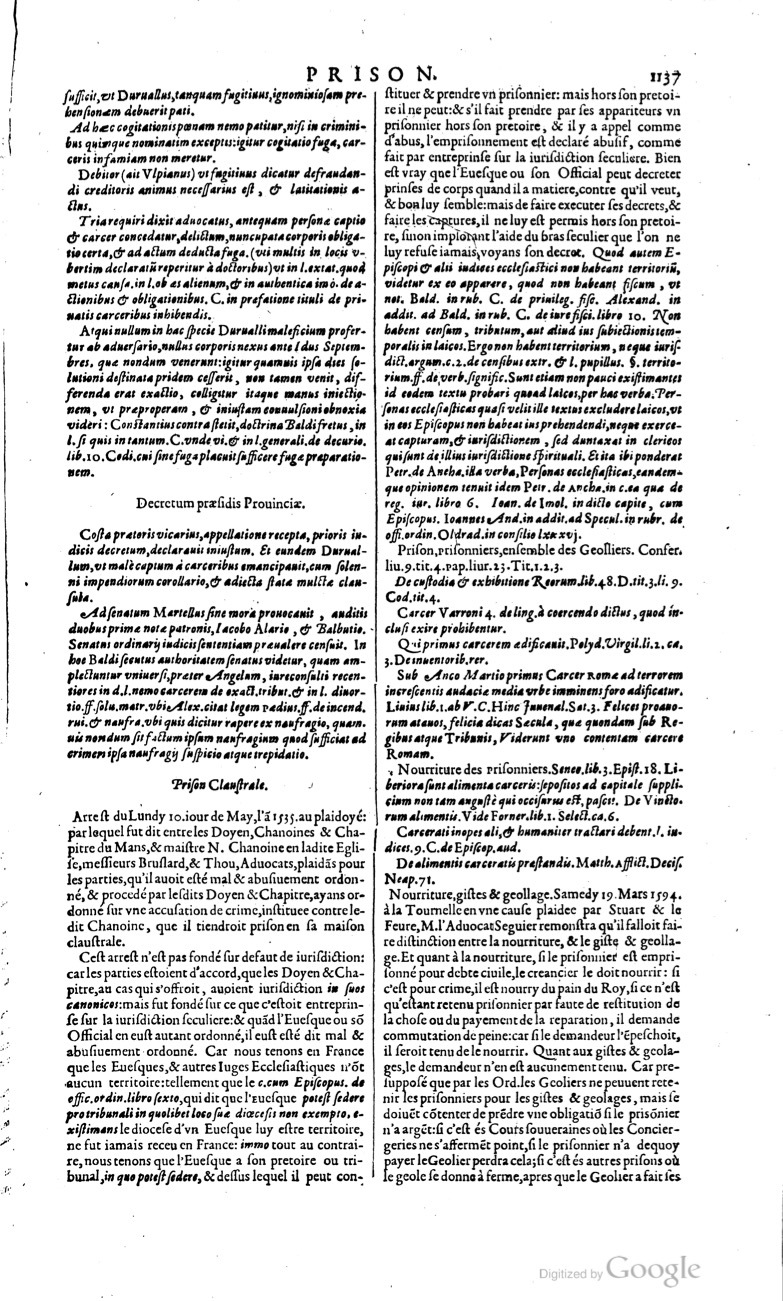 1629 - Veuve Nicolas Buon - Trésor du droit français (29620 T. 2) - BM Lyon