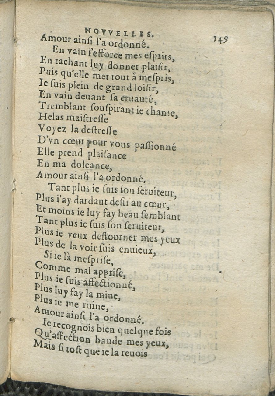 1575 - Pierre Brenouzet - Trésor de tous les recueils de chansons, tant amoureuses, rustiques, que musicales - Det KLG Copenhague