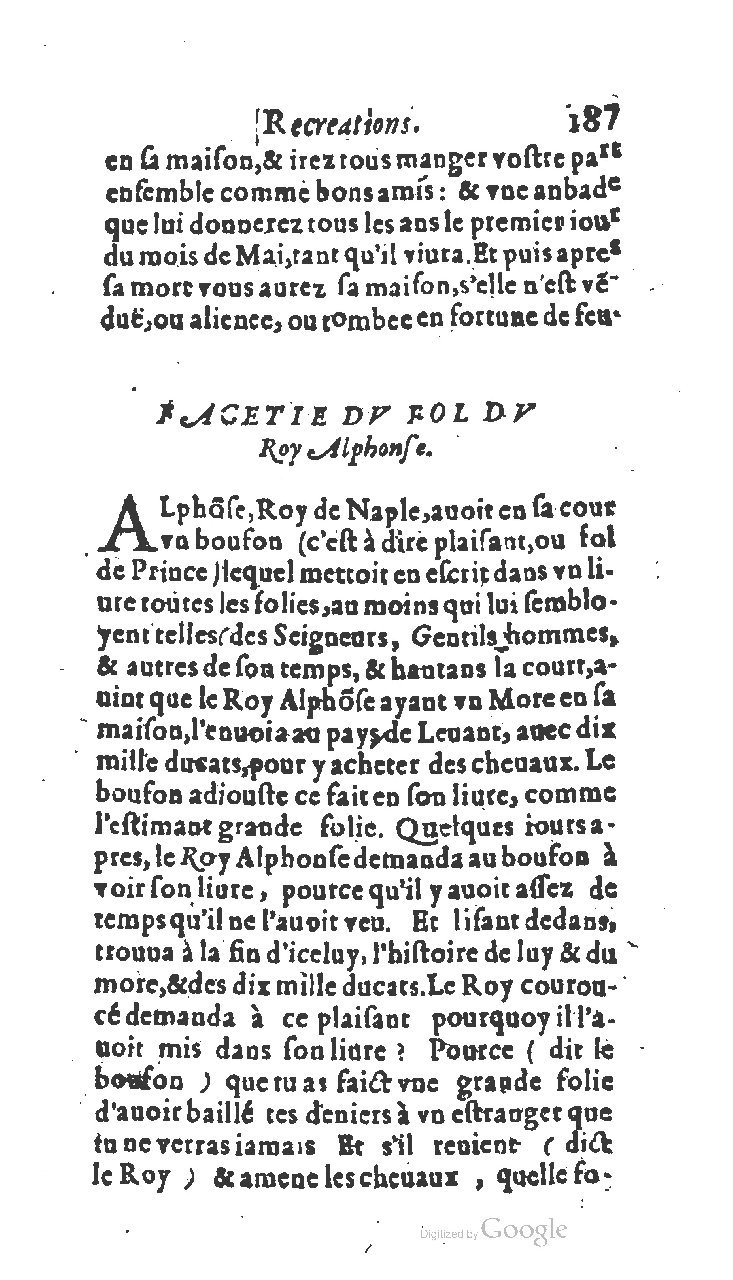 1611 - Jean Osmont - Trésor des récréations - BSB Munich
