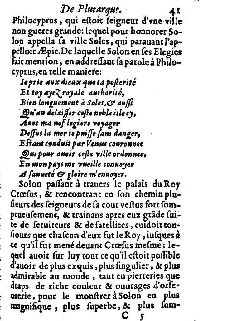 1611 - Pierre Rigaud - Trésor des vies de Plutarque - BM Lyon
