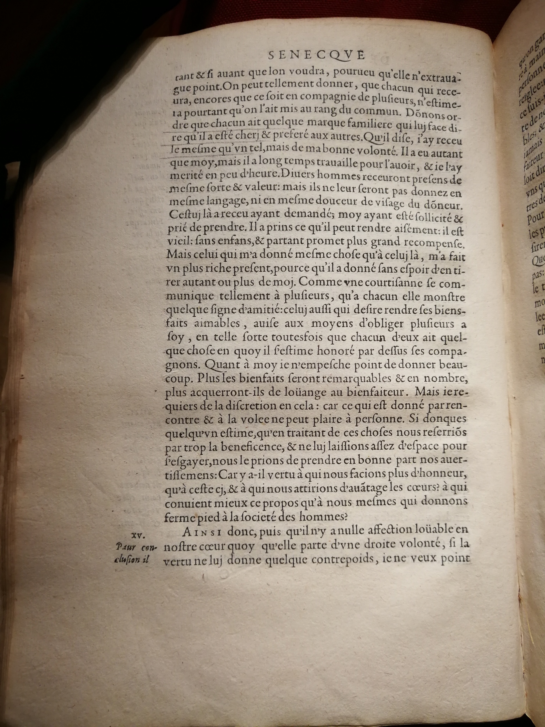 1595 - Jean Houzé - Œuvres morales et mêlées de Sénèque, Trésor de philosophie morale - T. 1 - BnF